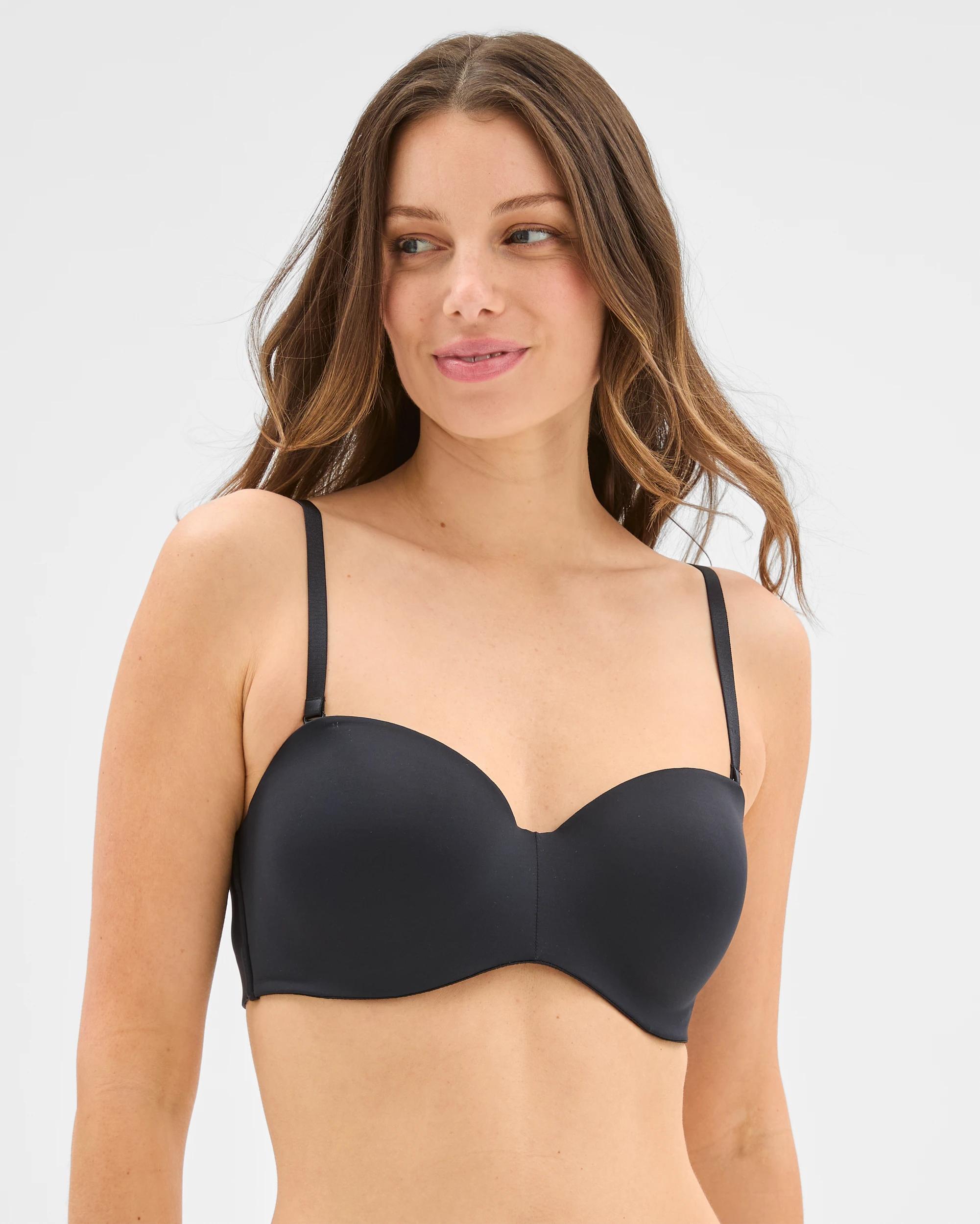 1 Target Womens Moulded Underwire Strapless Bra - Alessandra BLACK, 1 of 5