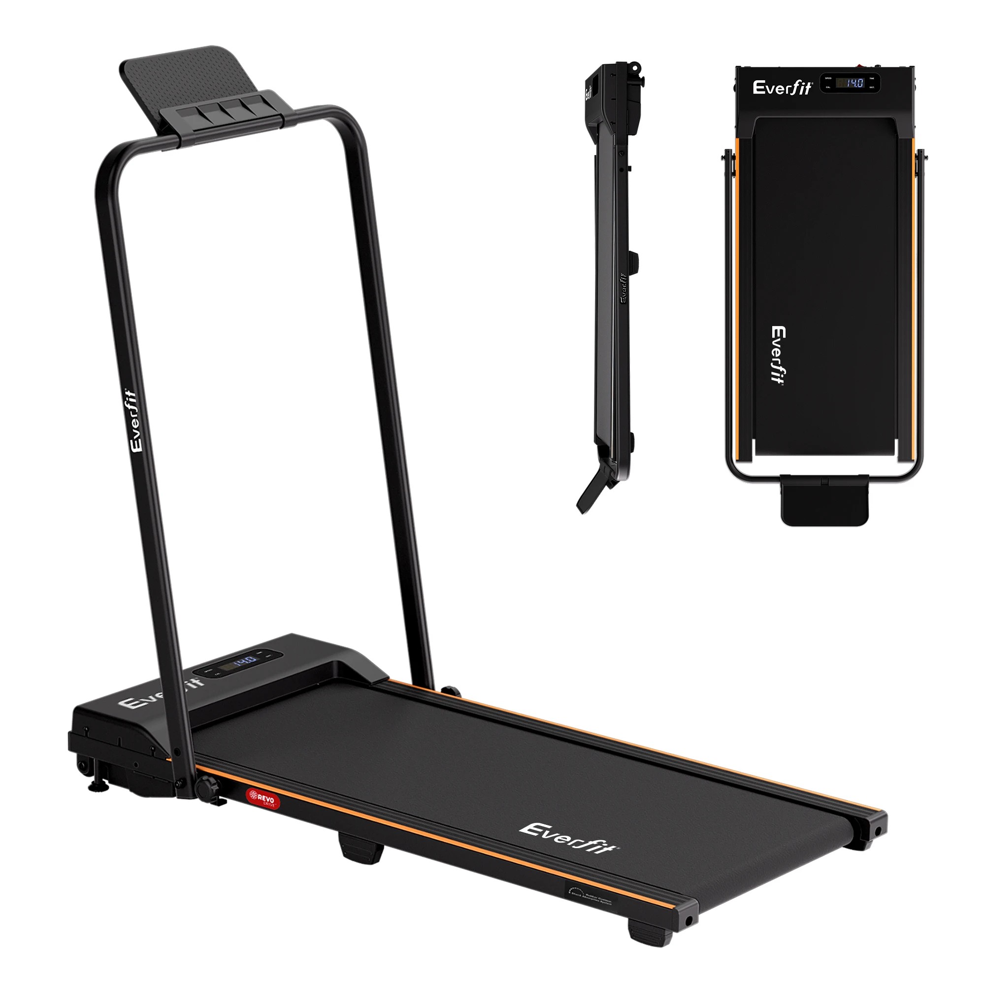 1 Everfit 3 in 1 Walking Pad Treadmill 12% Incline Under Desk Foldable Treadmills for Home 38cm - Multi, 1 of 9