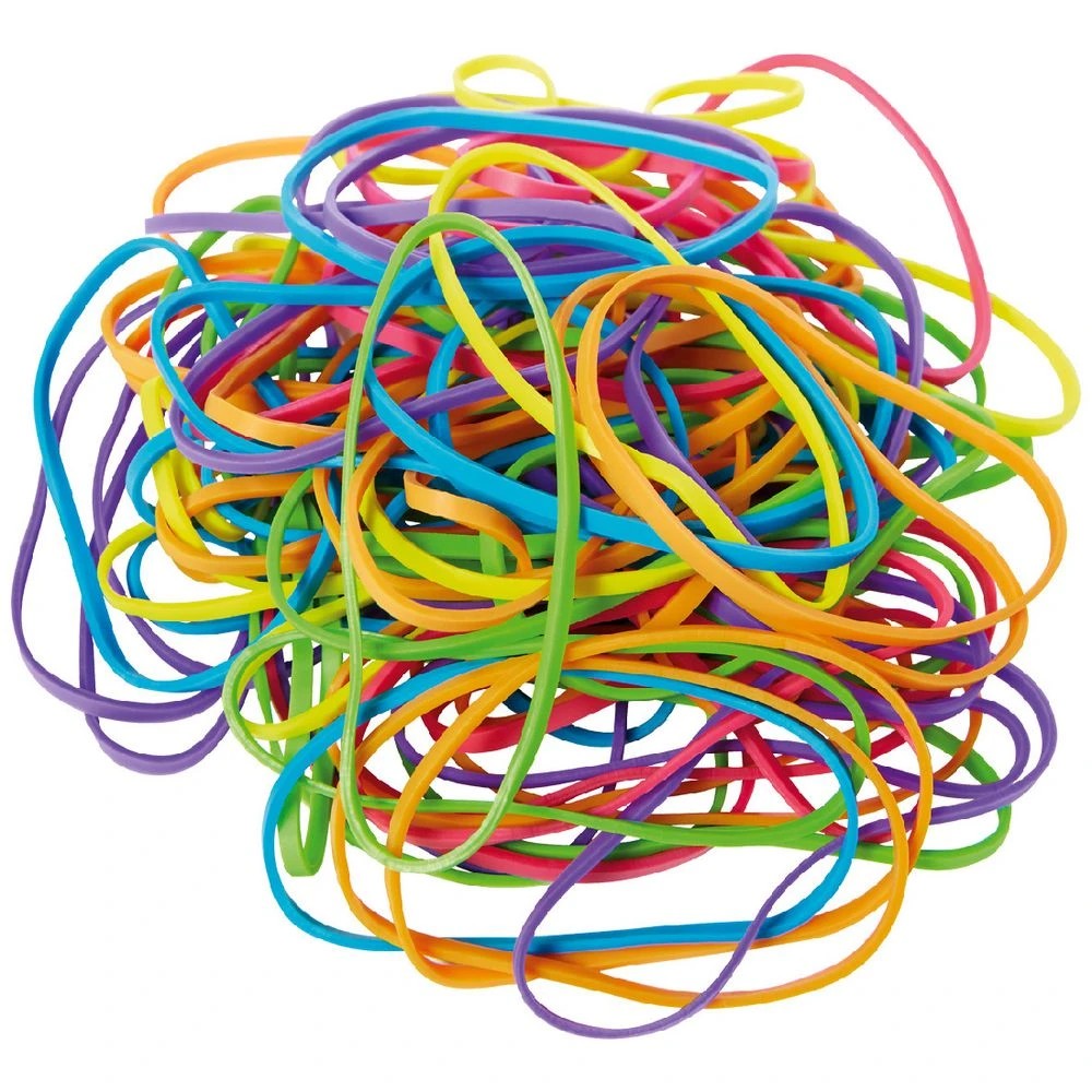 1 J.Burrows No.34 Rubber Bands 500g Assorted, 1 of 2