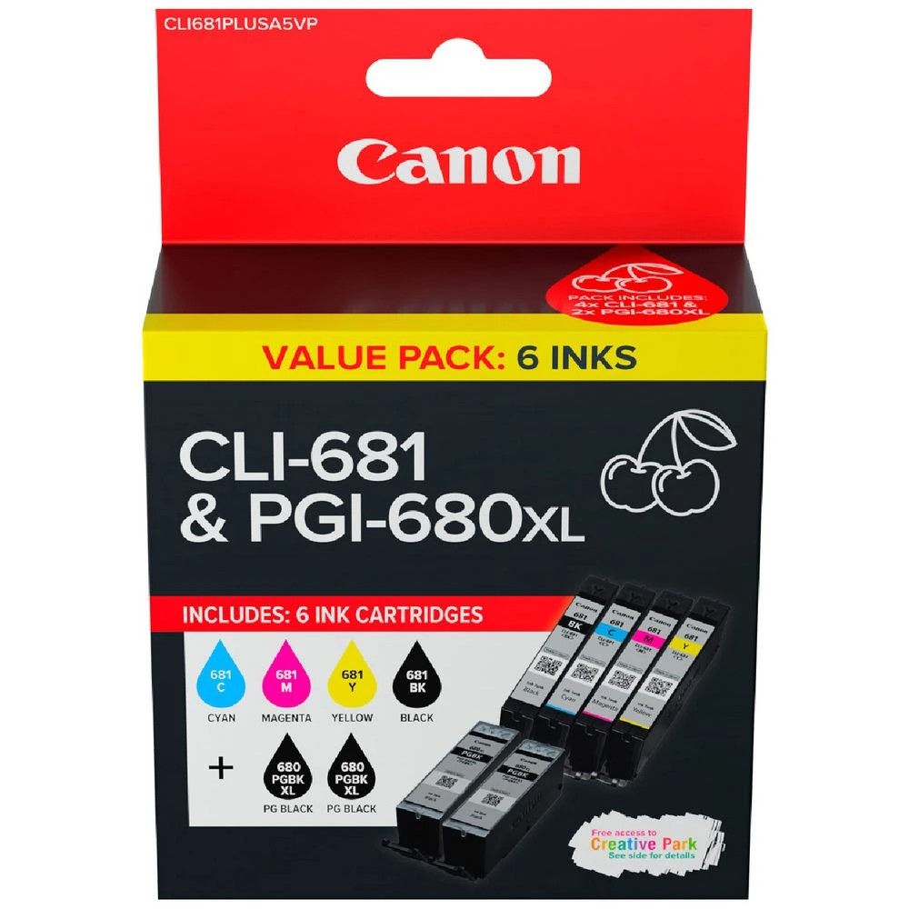 1 Canon PGI 680XL and CLI 681 Ink Cartridge Value Pack, 1 of 10