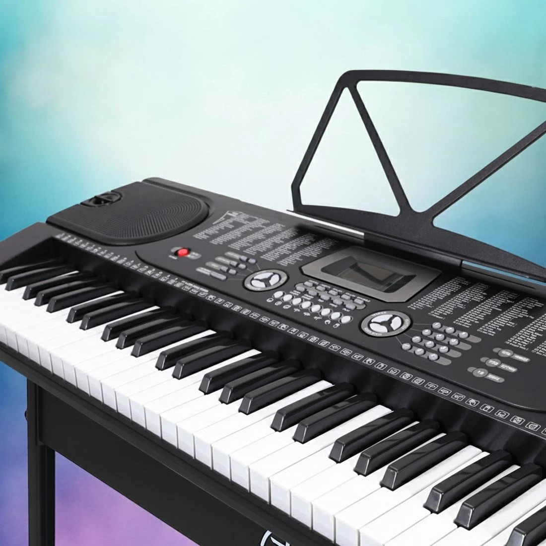 6 Alpha 61 Keys Electronic Piano Keyboard Digital Electric w/ Stand Beginner - Black, 6 of 6