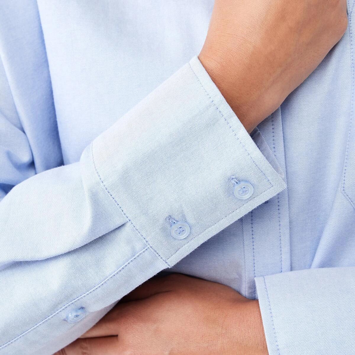 8 Long Sleeve Oxford Shirt DAYTIME BLUE, 8 of 8