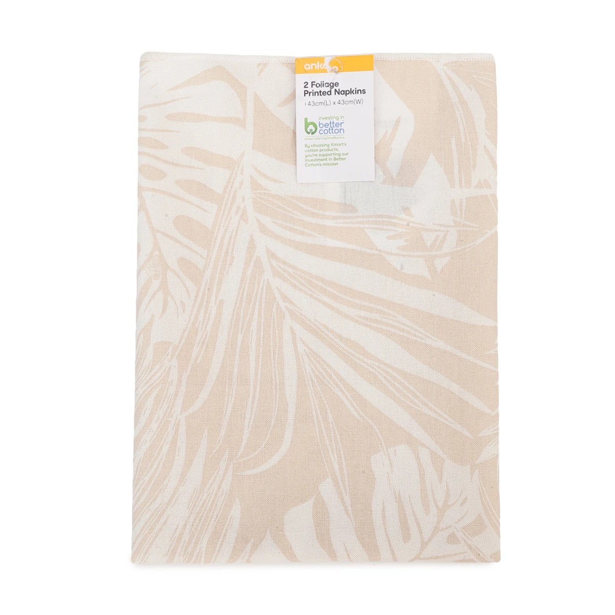 4 2 Pack Foliage Printed Napkins, 4 of 4