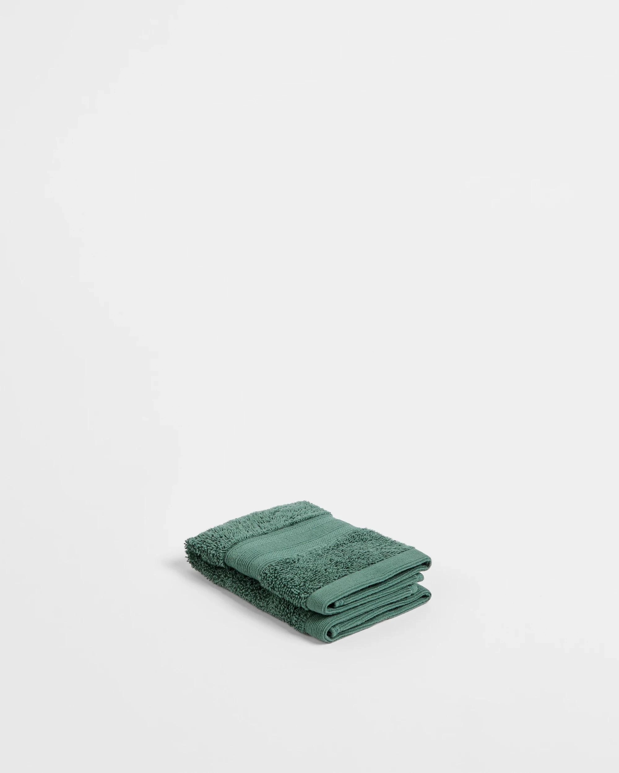 2 Grandeur Australian Cotton Face Washers 2 Pack - Green, 2 of 4