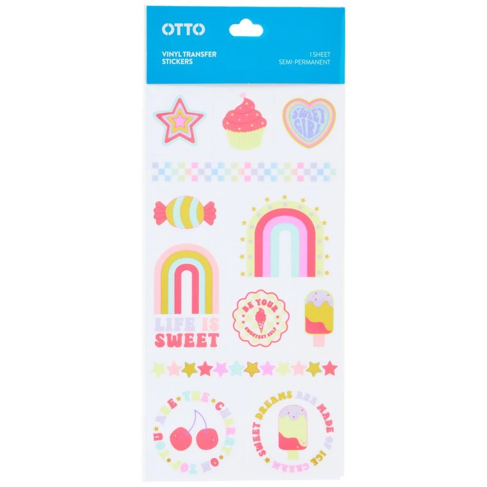 1 Otto Vinyl Transfer Sticker Multipack Sweets, 1 of 5