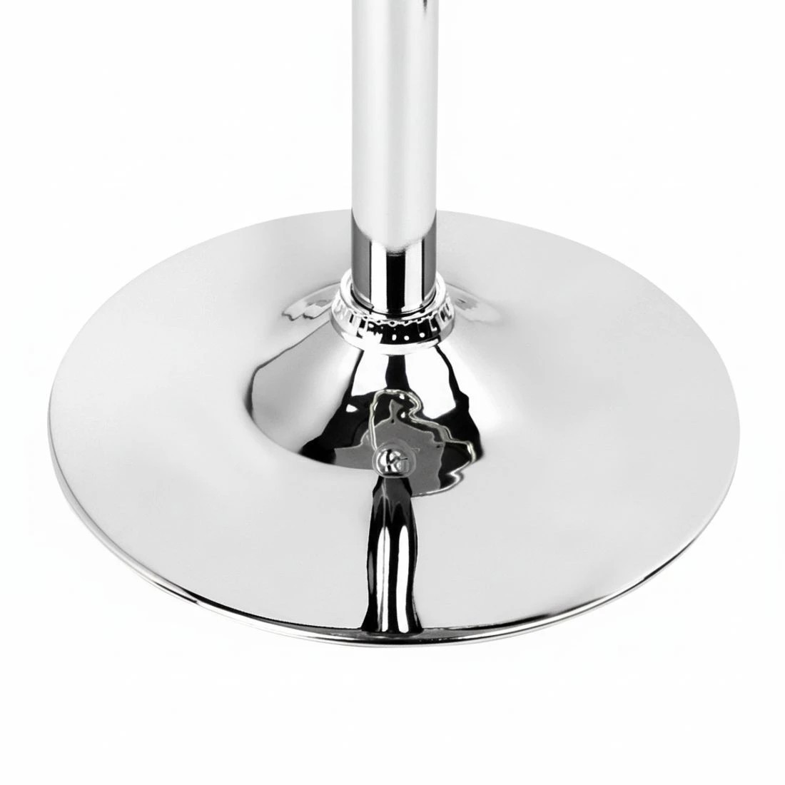 9 Artiss 2x Bar Stools Padded Leather Gas Lift - White, 9 of 9