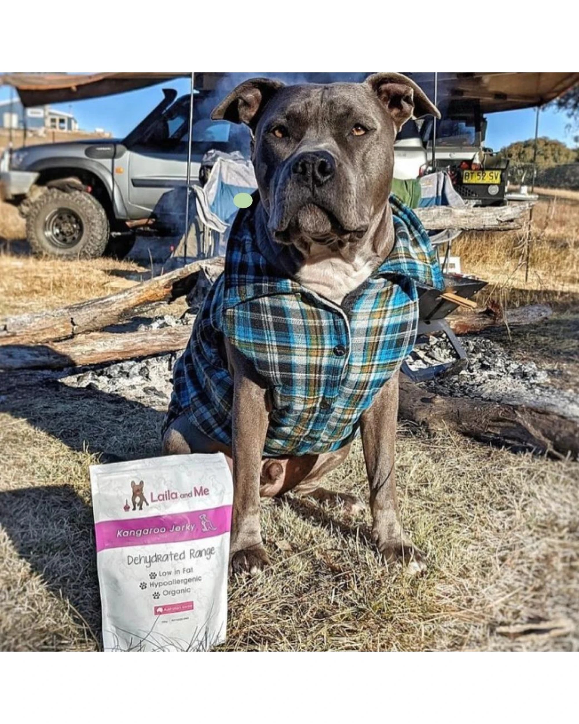 4 Laila & Me Dehydrated Range Kangaroo Jerky Dog Training Treats 80g, 4 of 6