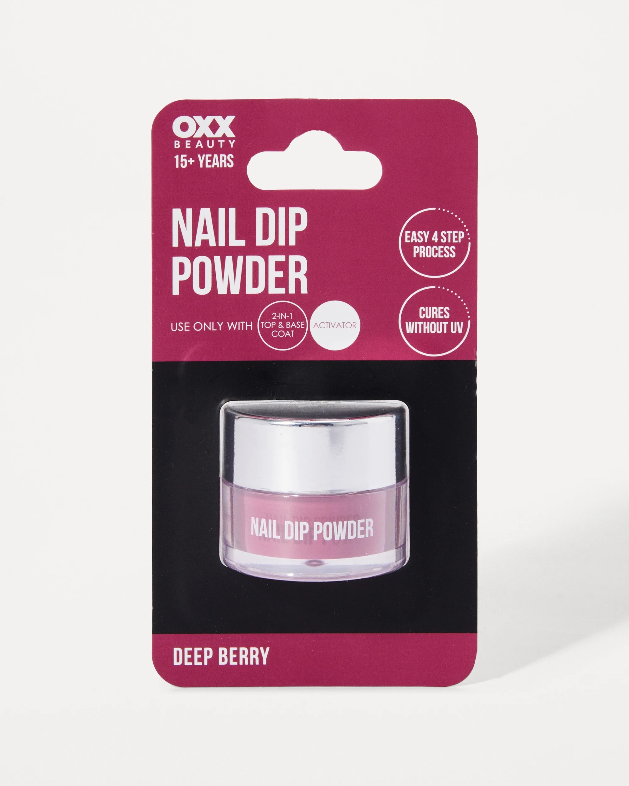 1 OXX Beauty Nail Dip Powder - Deep Red, 1 of 4