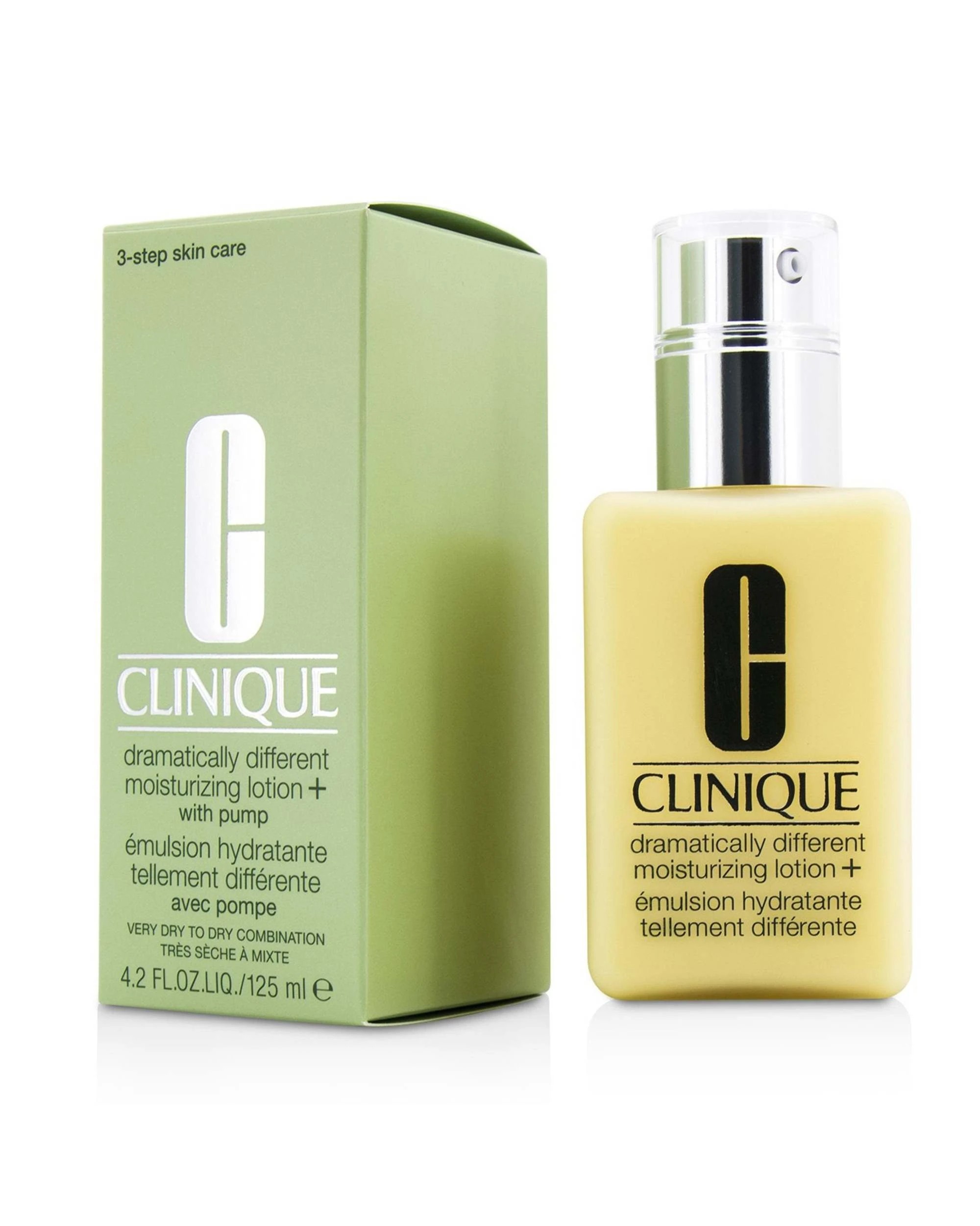 2 Clinique Dramatically Different Moisturizing Lotion+ - For Very Dry to Dry Combination Skin (With Pump)  125ml/4.2oz, 2 of 3