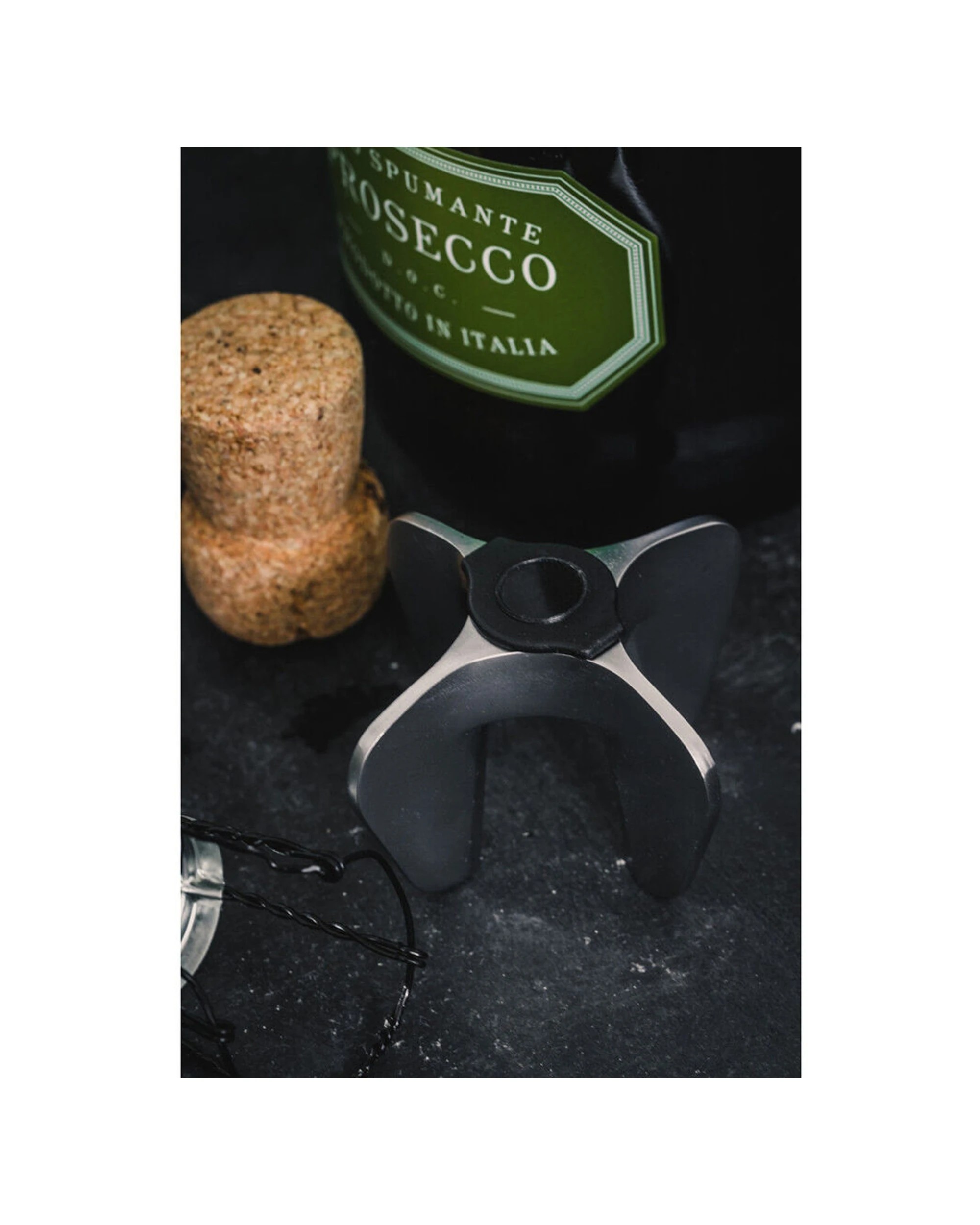 6 Barcraft 4pk Prosecco Stainless Steel Wine Opener With Claws 7cm - Multi, 6 of 7