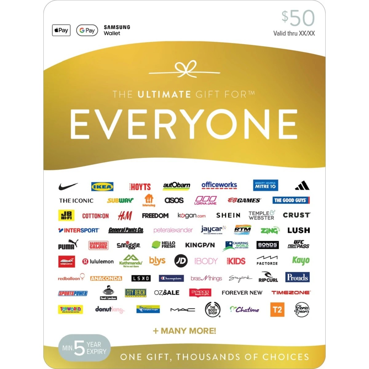 1 The Ultimate Gift for Everyone $50 Gift Card