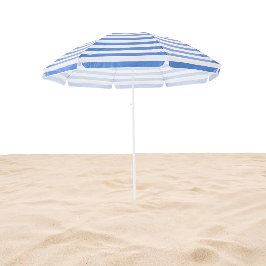 1 Beach Umbrella - Blue Stripe, 1 of 8