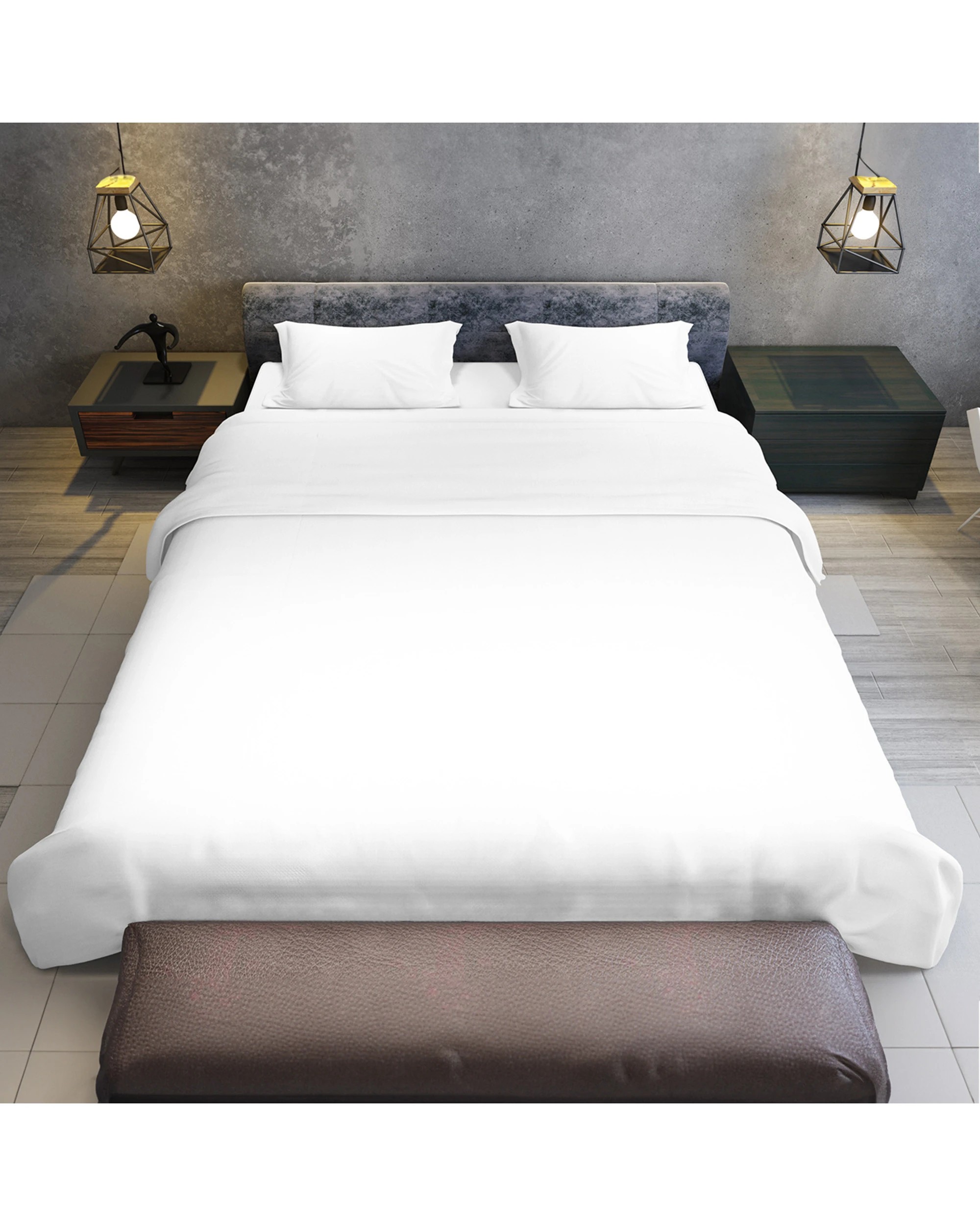 8 750 Thread Count Pure Cotton Queen Bed Sheet Set 4 Piece Gift Pack - Queen Bed - White, 8 of 8