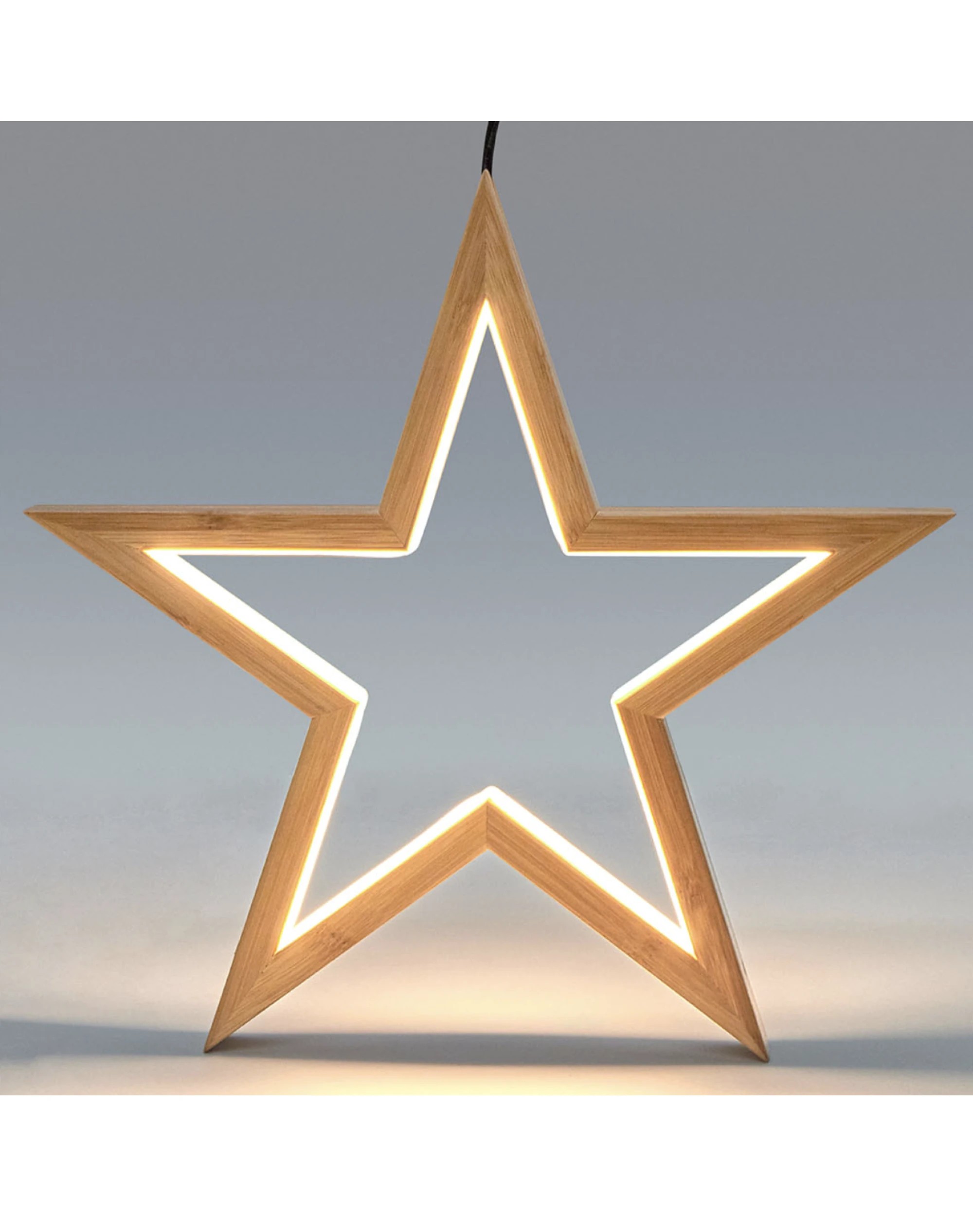 4 BR Home Bamboo Star Pendant Lamp for Natural Home Decor, 4 of 5