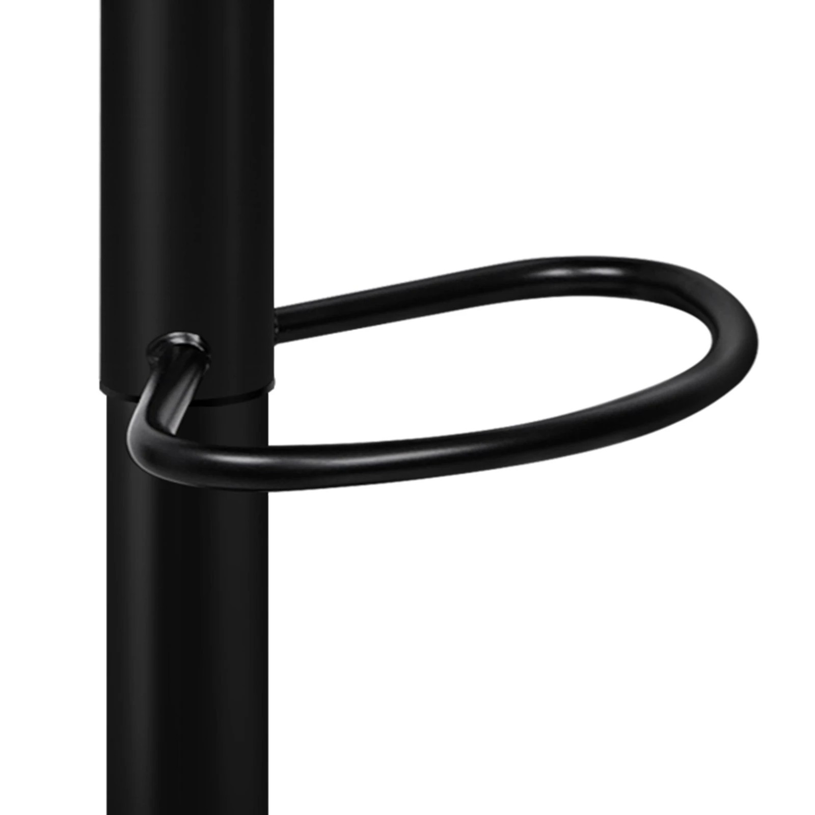 5 Alfordson 4x Bar Stools Gas Lift Leather Bar Chairs Kitchen Swivel - Black, 5 of 9