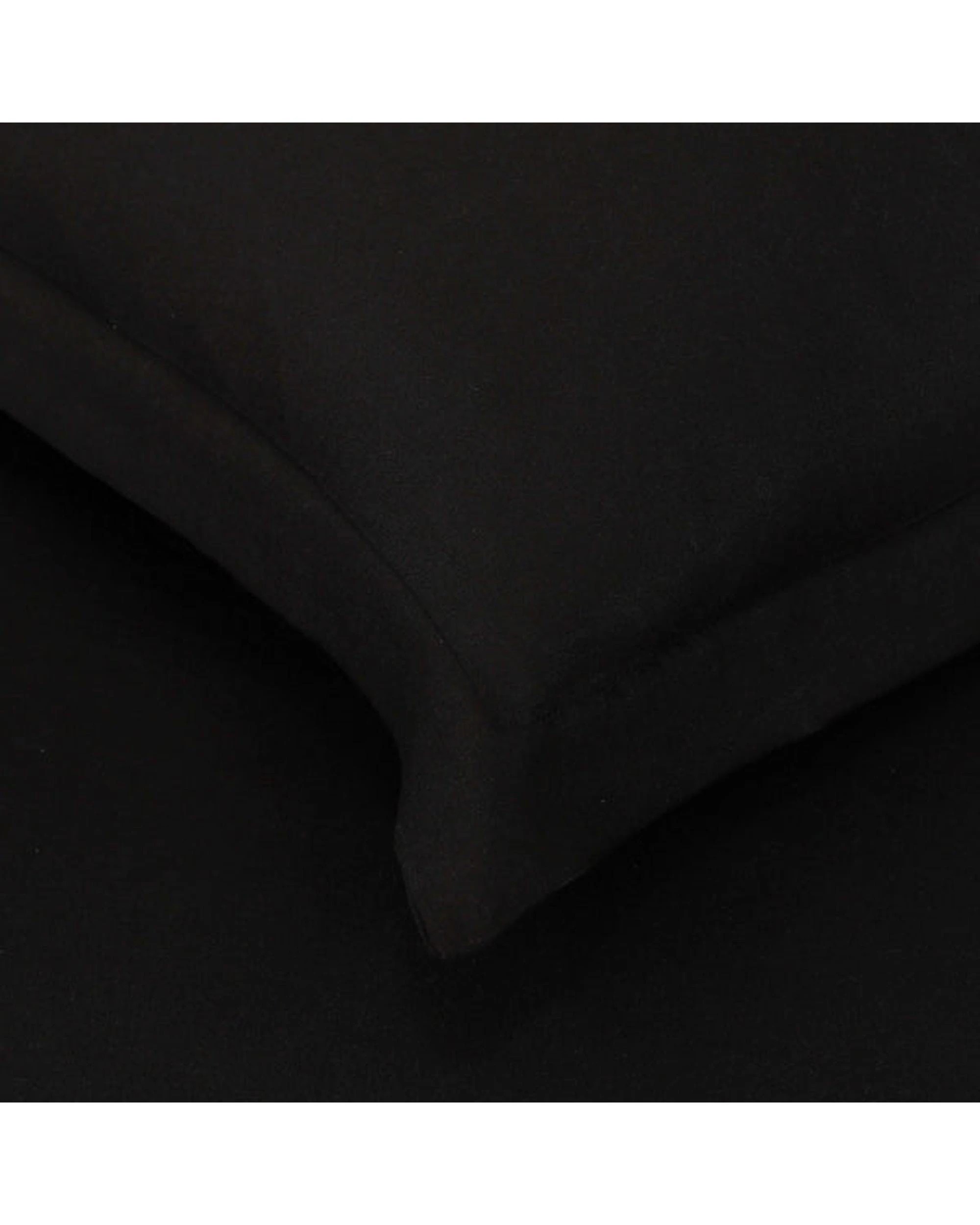 5 Amsons Quilt Cover Set With European Pillow Covers - King Bed - Black, 5 of 6