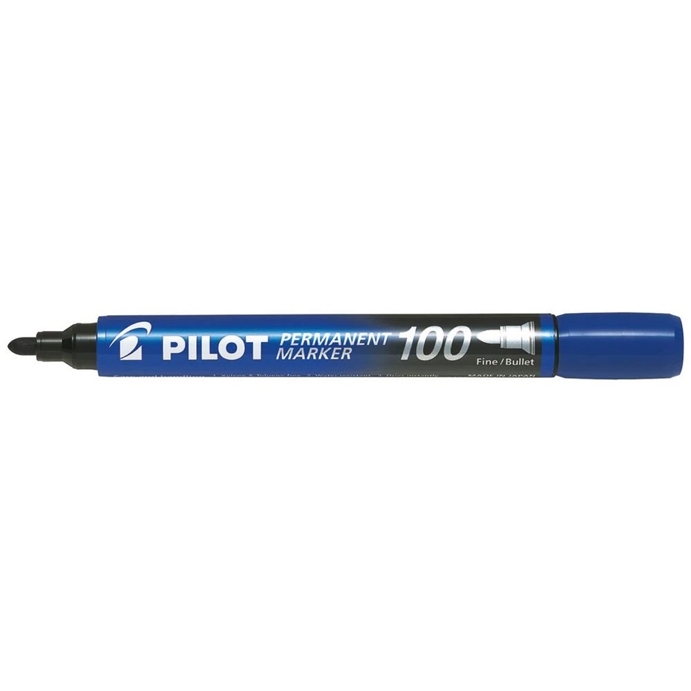 1 PILOT SCA-100 Permanent Marker Bullet 1.0mm Blue, 1 of 2