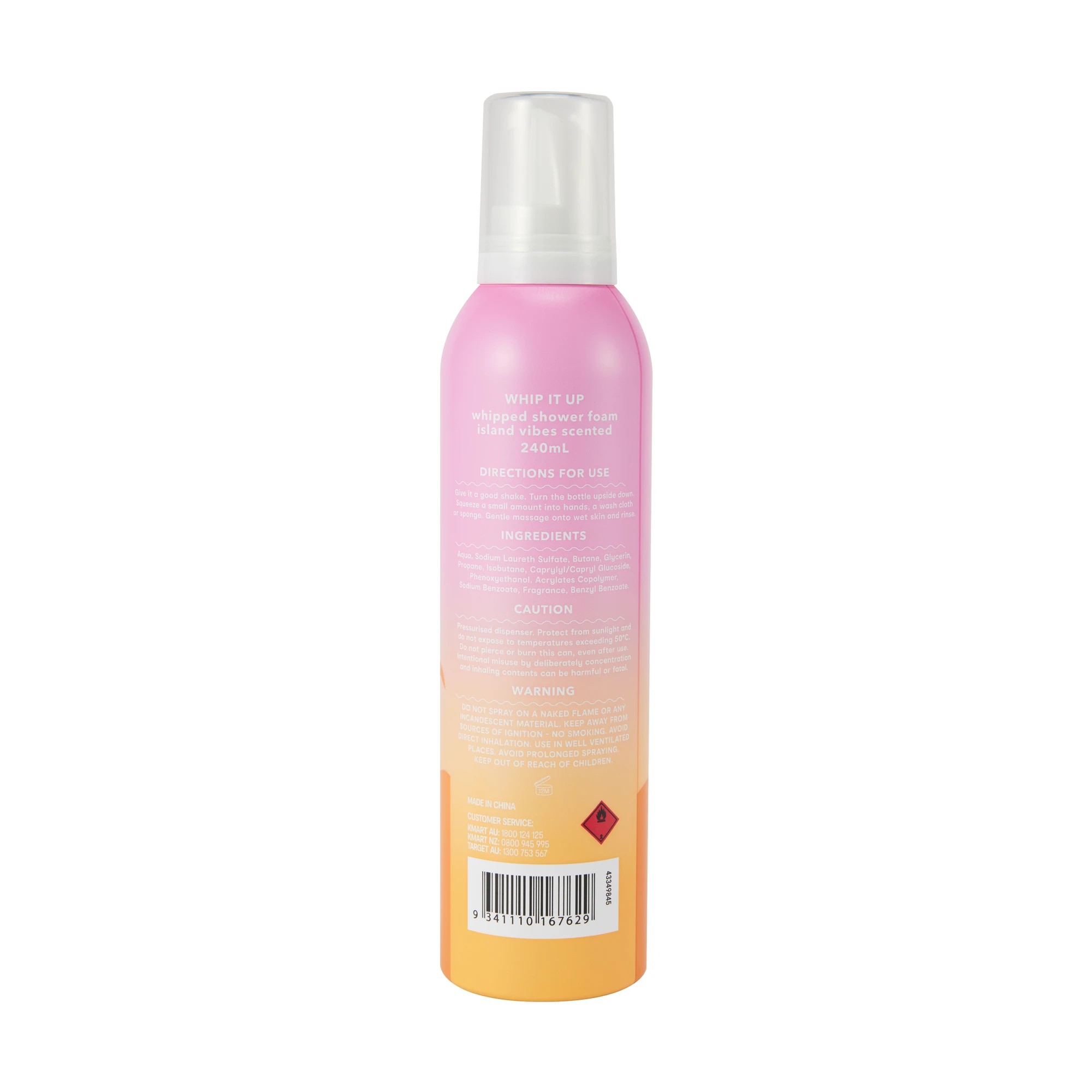 3 OXX Bodycare Whip It Up Whipped Shower Foam 240ml - Island Vibes Scented, 3 of 6
