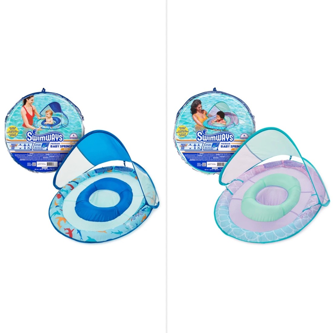 1 Swimways Baby Premium Spring Float Sun Canopy - Assorted, 1 of 8