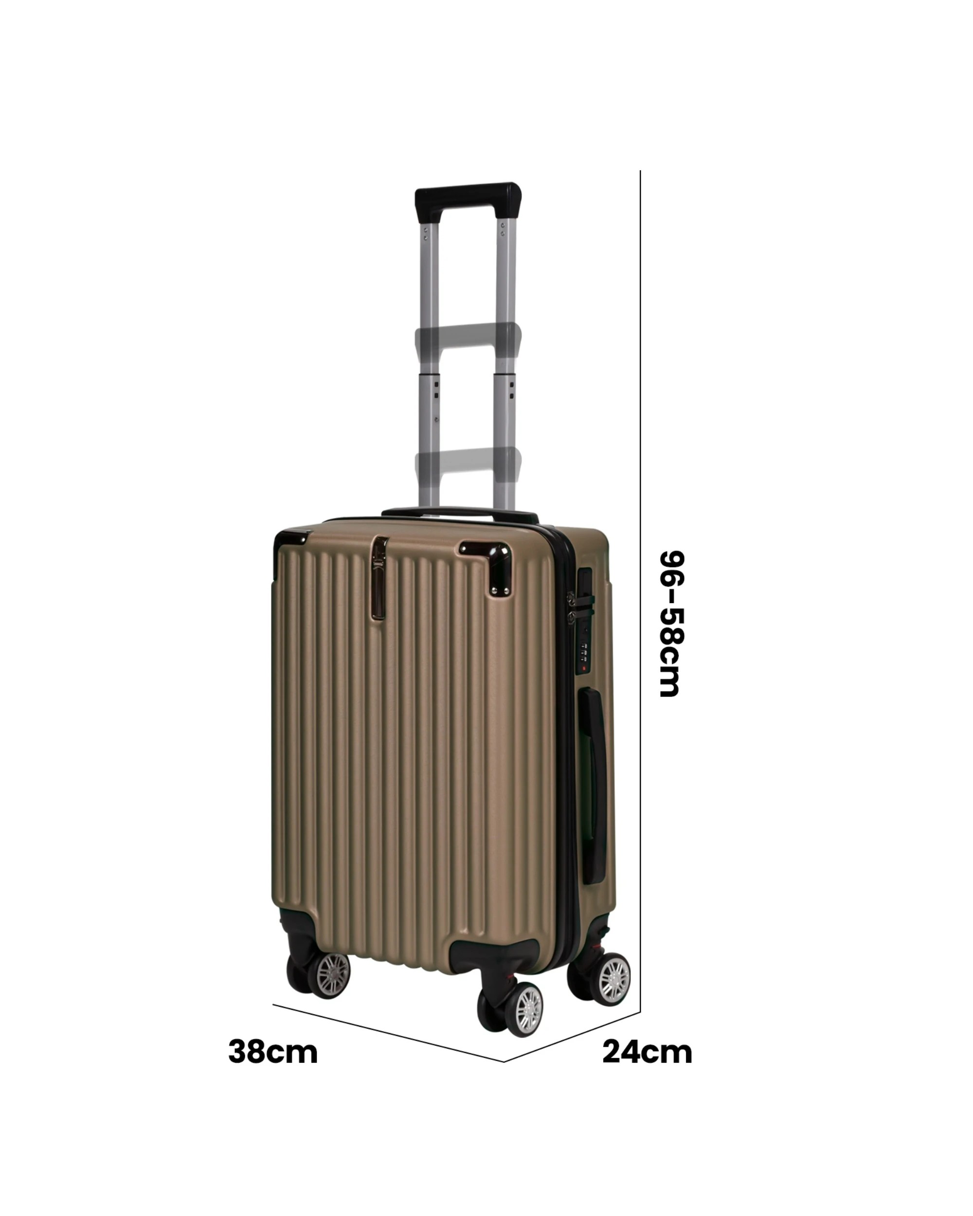 8 Advwin 2 Pcs Luggage Set with Cup Holder - Brown, 8 of 10