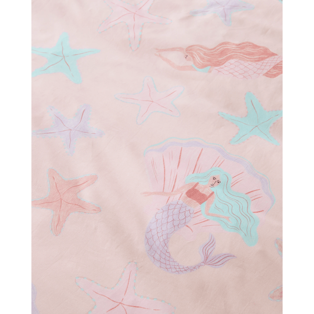 5 Target Maya Mermaid Australian Cotton Kids Quilt Cover Set
 - Single Bed
 - Pink, 5 of 6