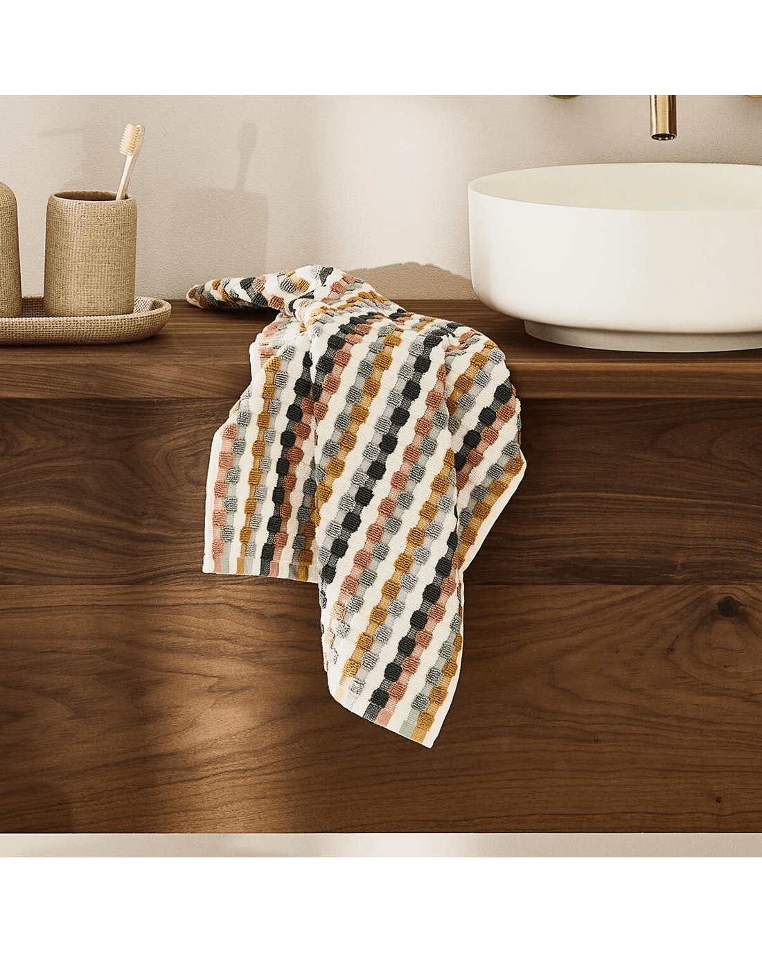 6 Multi Popcorn Cotton Hand Towel, 6 of 6