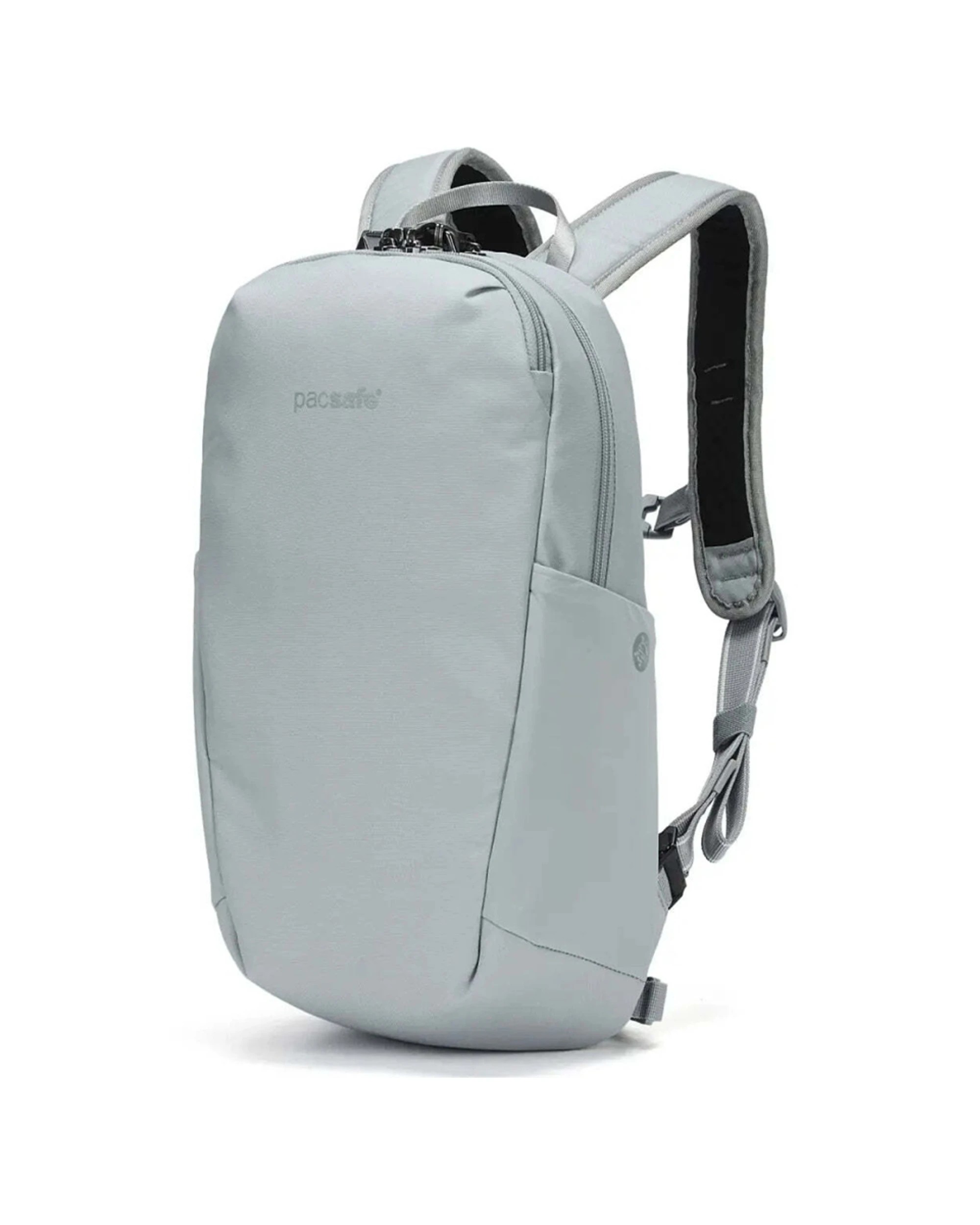 3 Pacsafe V Tech Anti-Theft RFID Blocking Backpack 12L Durable Water Resistant - Grey, 3 of 8