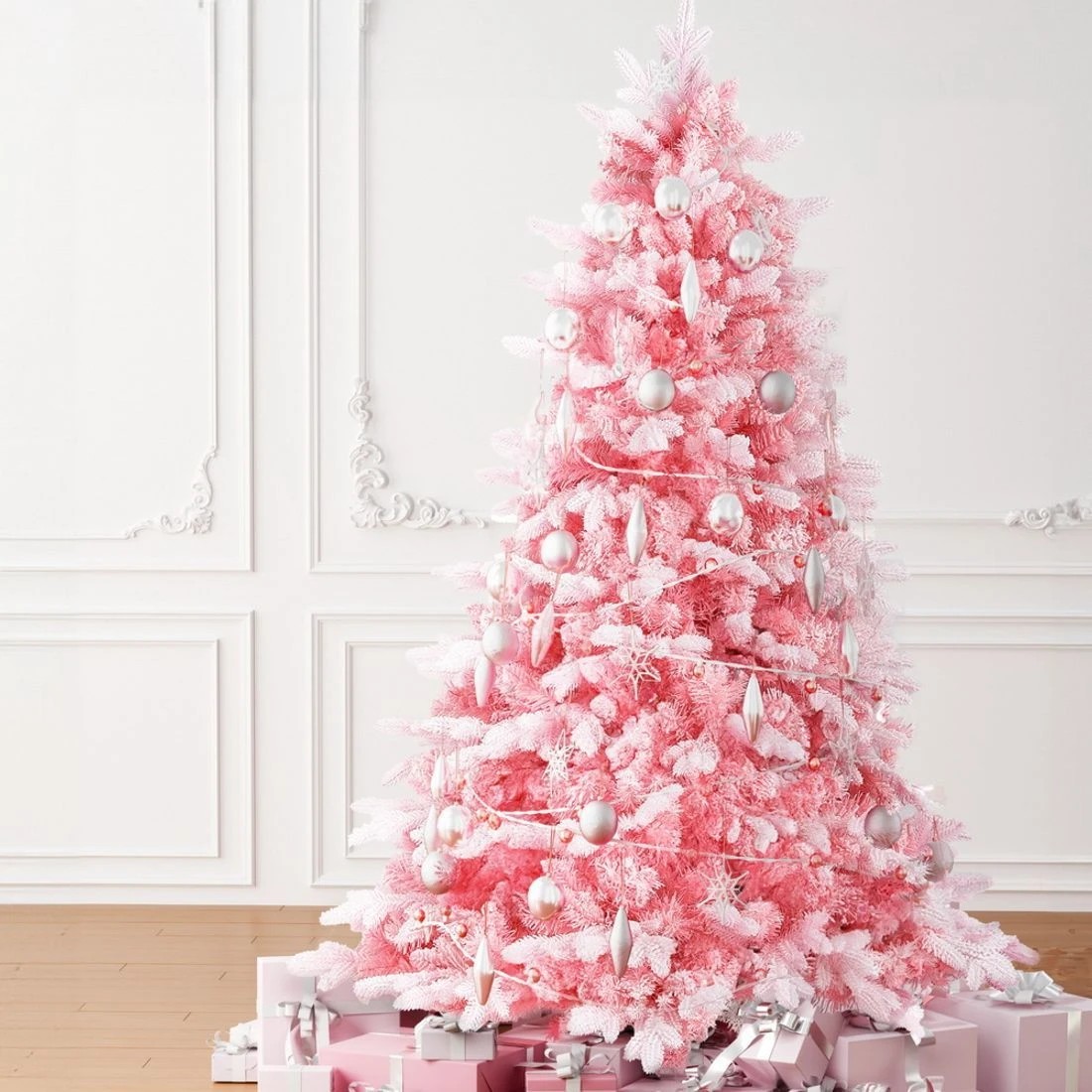 2 Jingle Jollys Christmas Tree 1.8m Xmas Tree Snowy Party Decor 810 - White, 2 of 7