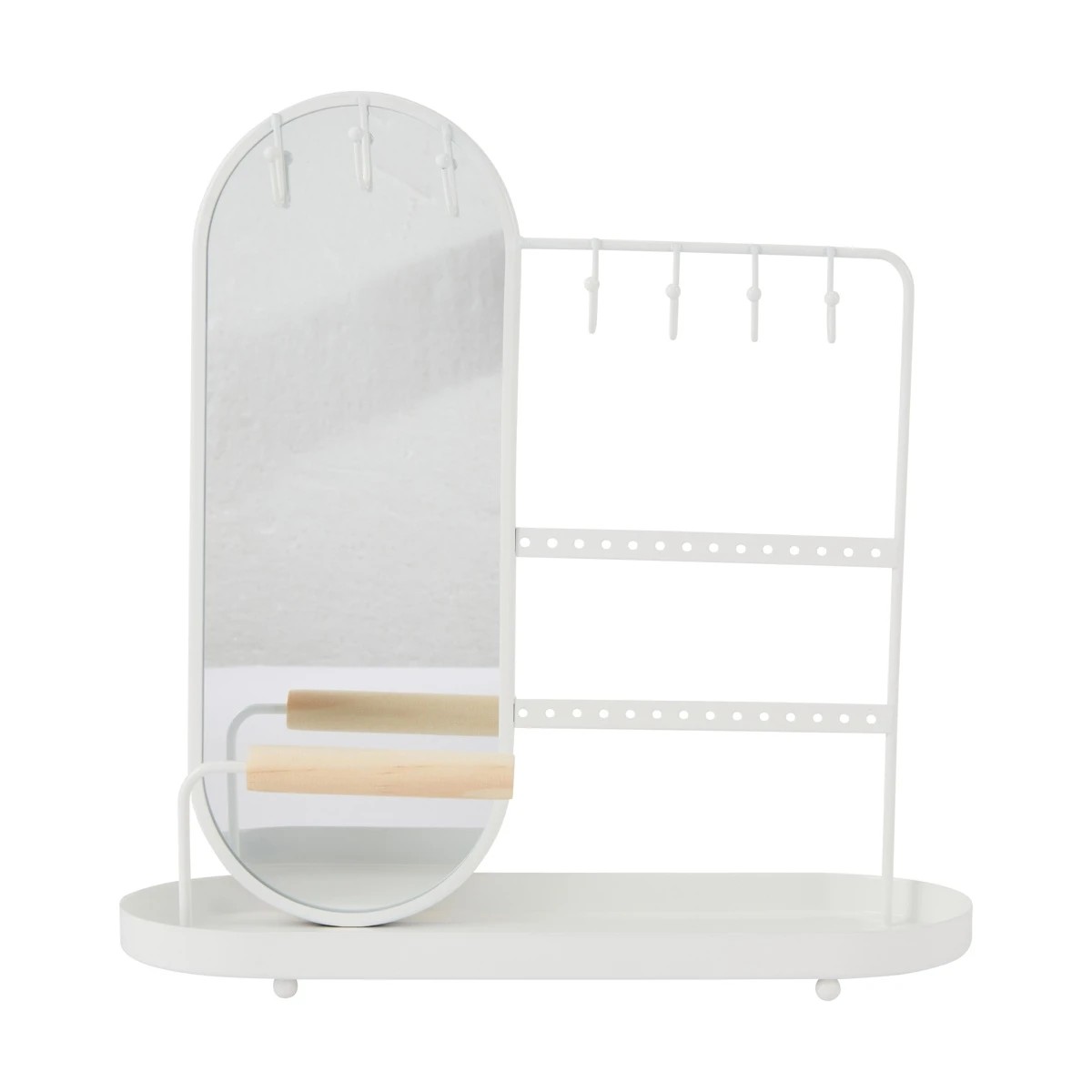 2 Jewellery Storage with Mirror - White, 2 of 7