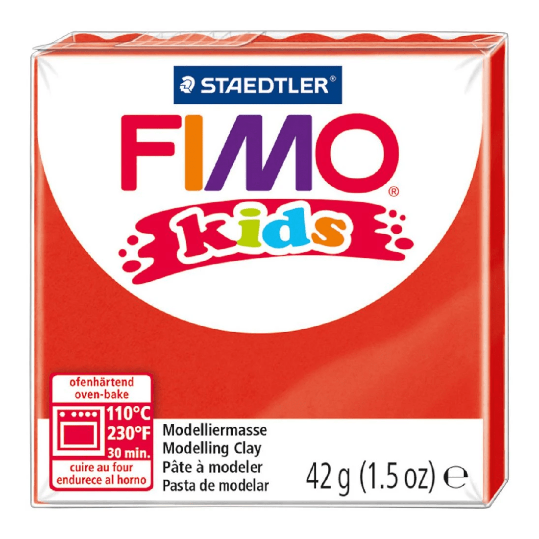 1 Staedtler FIMO Modelling Clay 42g Red, 1 of 2