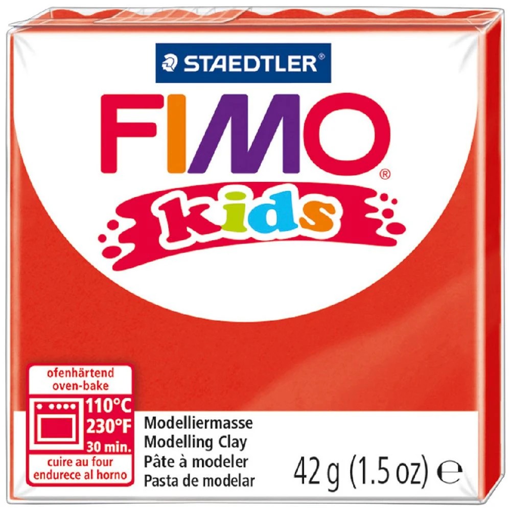 1 Staedtler FIMO Modelling Clay 42g Red, 1 of 2