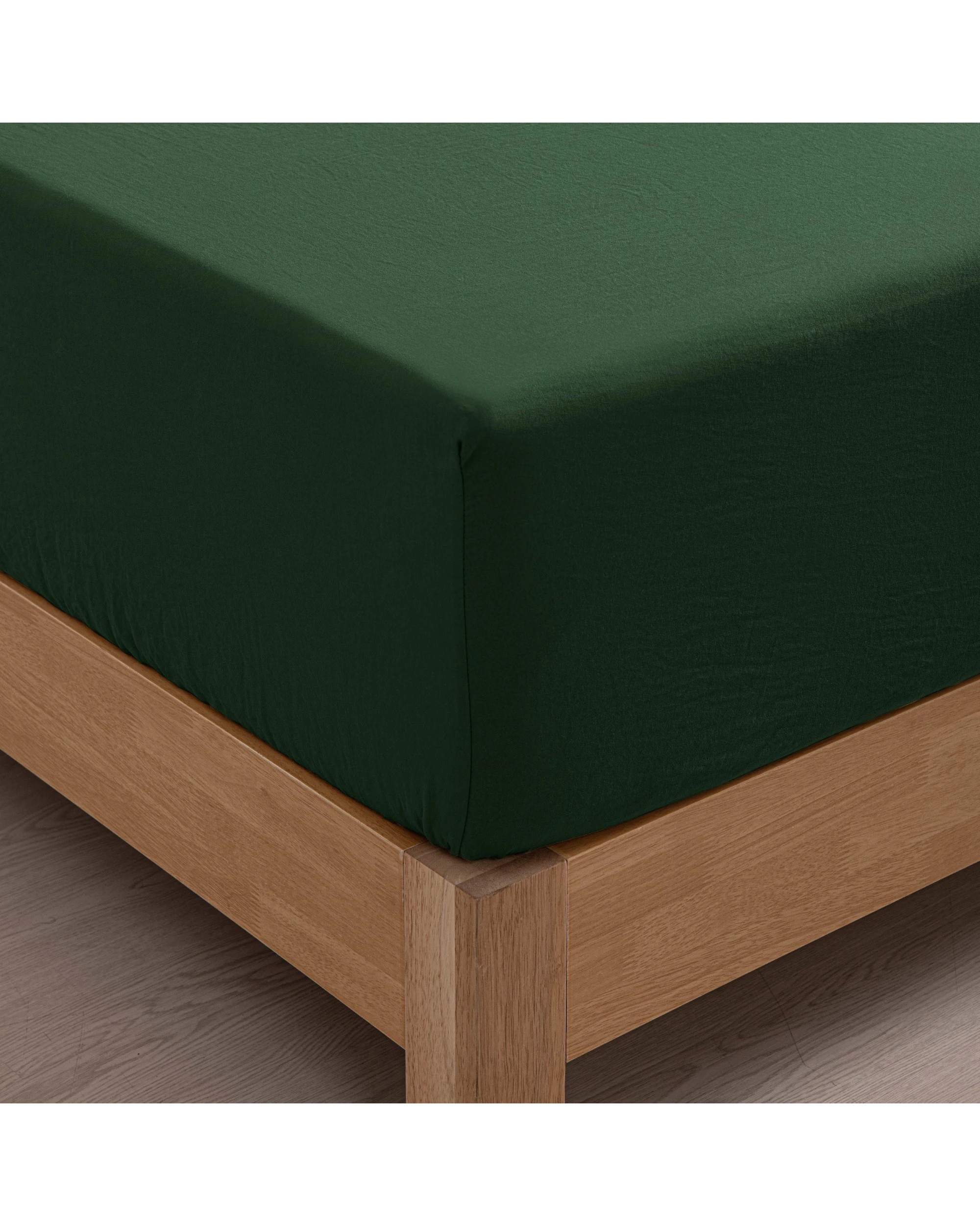 6 Dreamaker Superfine Washed Microfibre Combo Fitted Sheet Set - Single Bed - Hunter Green, 6 of 8
