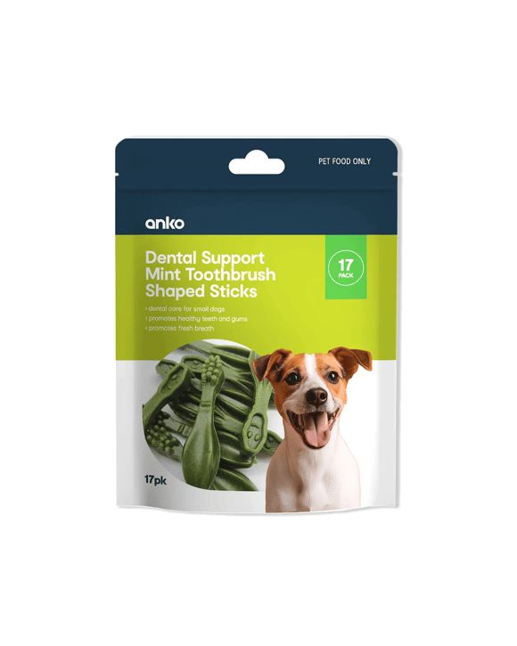 17 Pack Pet Treat Dental Toothbrush - Small