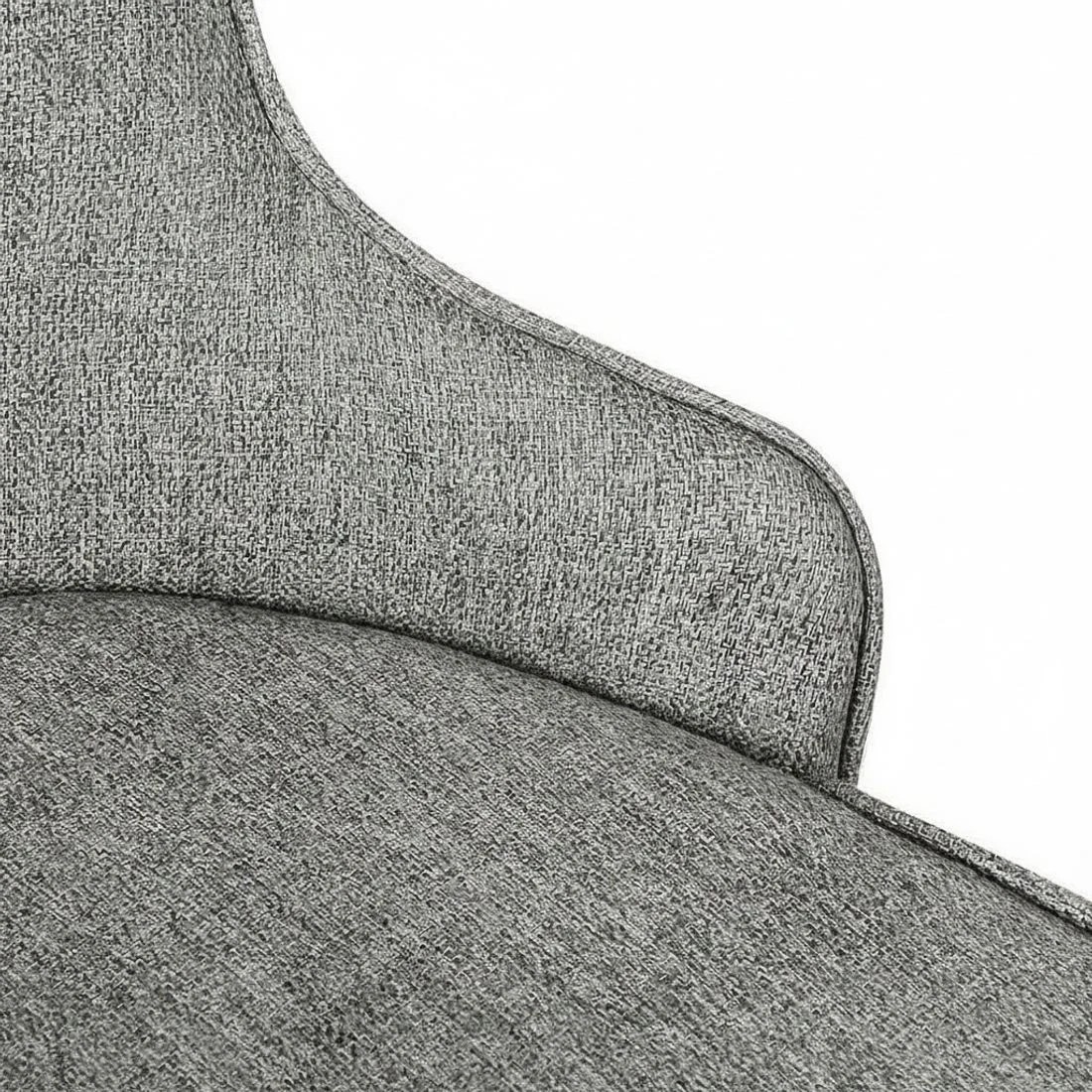 7 Artiss Dining Chairs Set of 2 Linen Fabric - Grey, 7 of 8