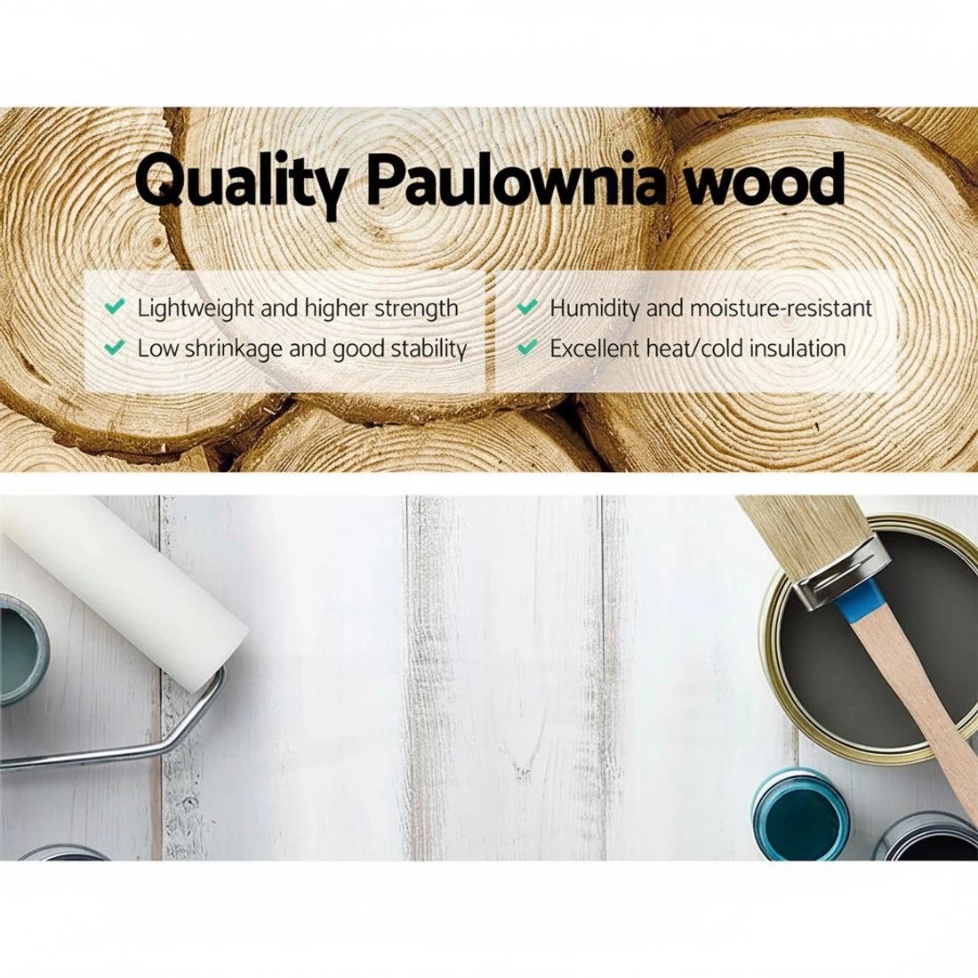 4 Artiss 2x Bedside Table 3 Drawers Vintage - White, 4 of 8