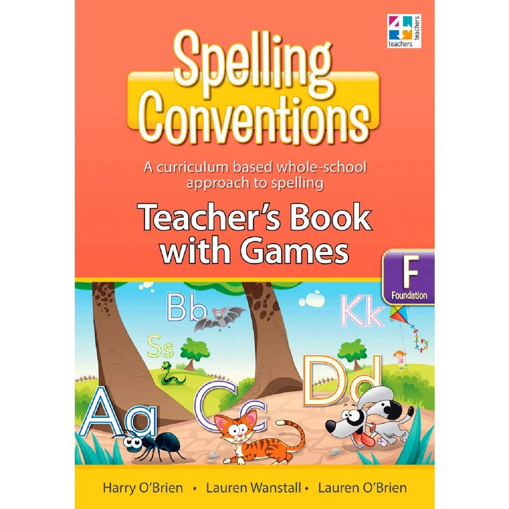 1 Spelling Conventions Teacher Book Foundations, 1 of 3