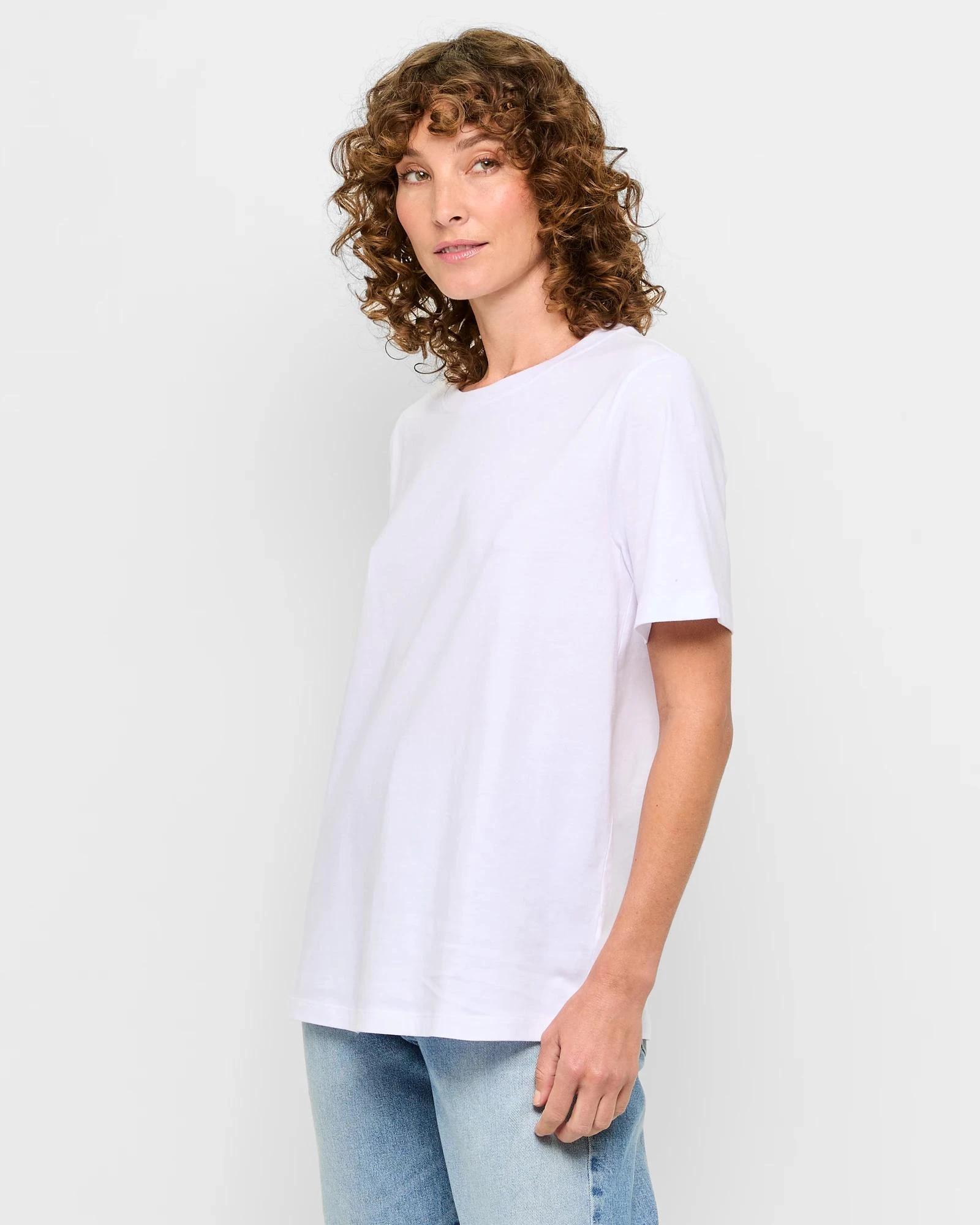 7 Target Australian Cotton Classic T-Shirt WHITE, 7 of 8