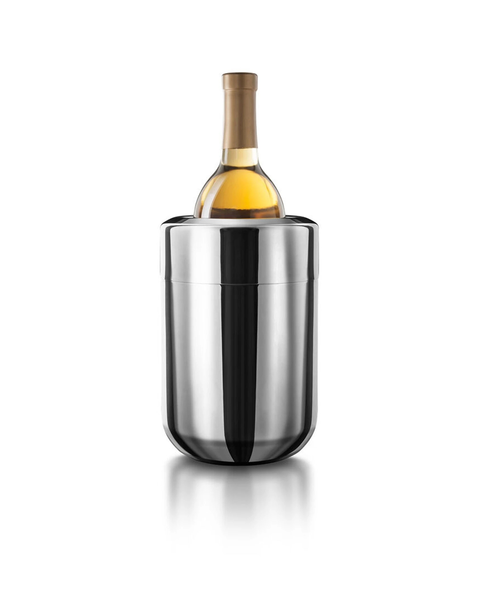 1 Winex Stainless Steel Wine Bottle Chiller Gel Pack Removable - Silver, 1 of 1