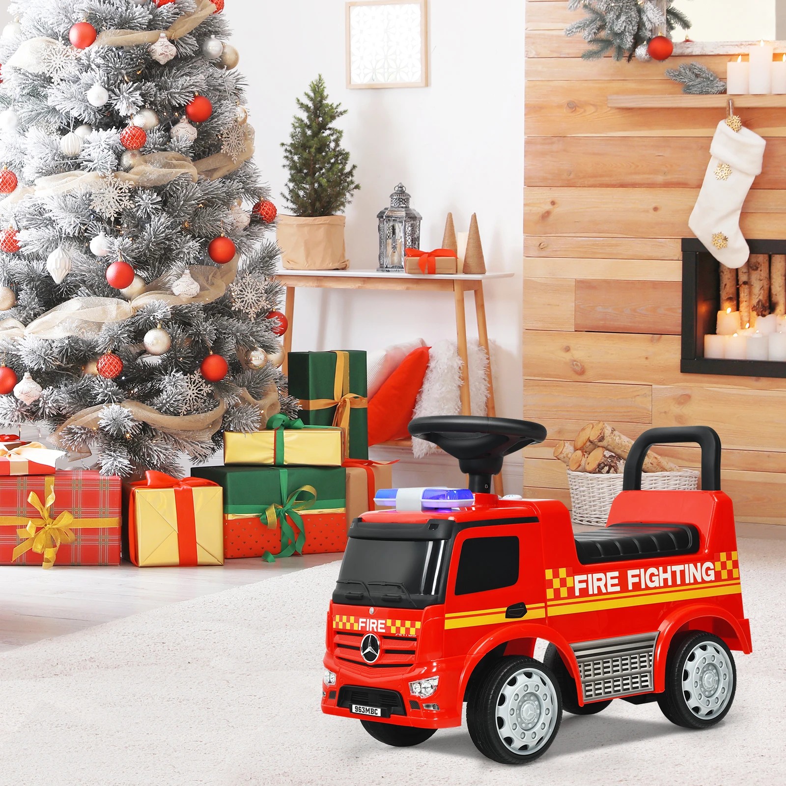 5 Costway Mercedes Benz Licensed Ride On Push Car  Scooter, 5 of 6