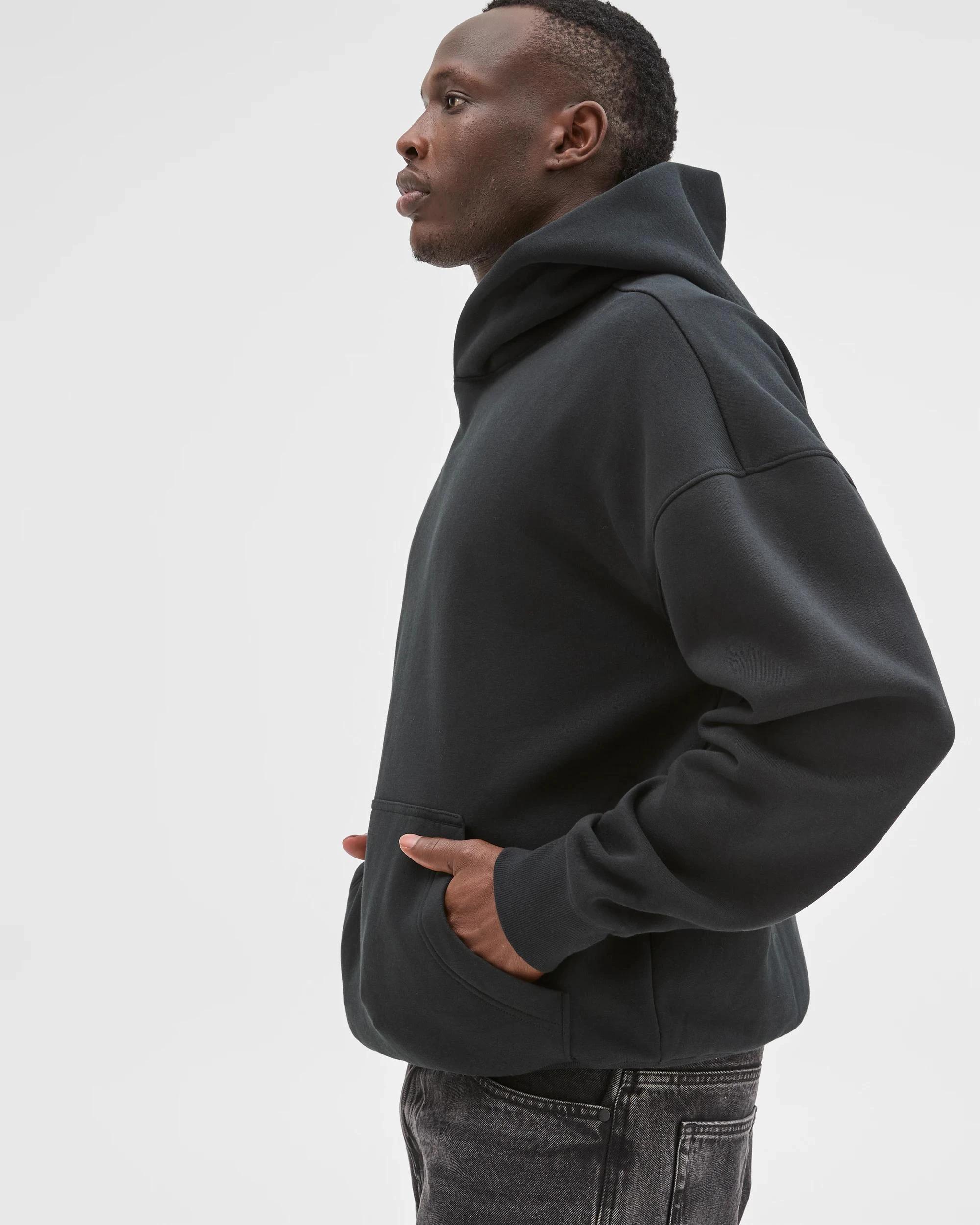 6 Commons Australian Cotton Blend Heavyweight Oversized Hoodie BLACK, 6 of 7