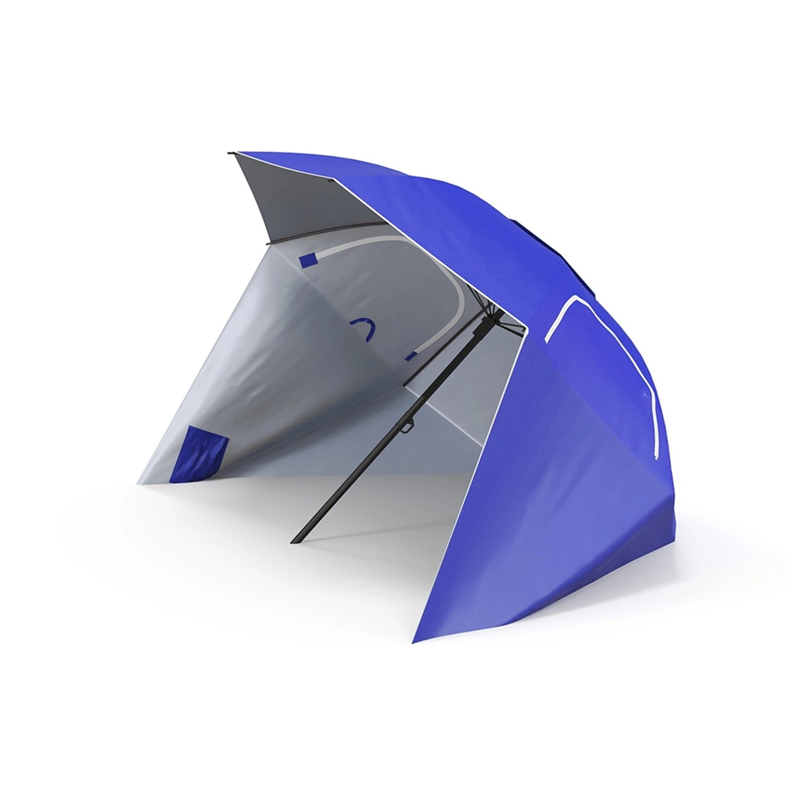 1 Havana Outdoors Beach Umbrella Tent - Blue - Blue, 1 of 6