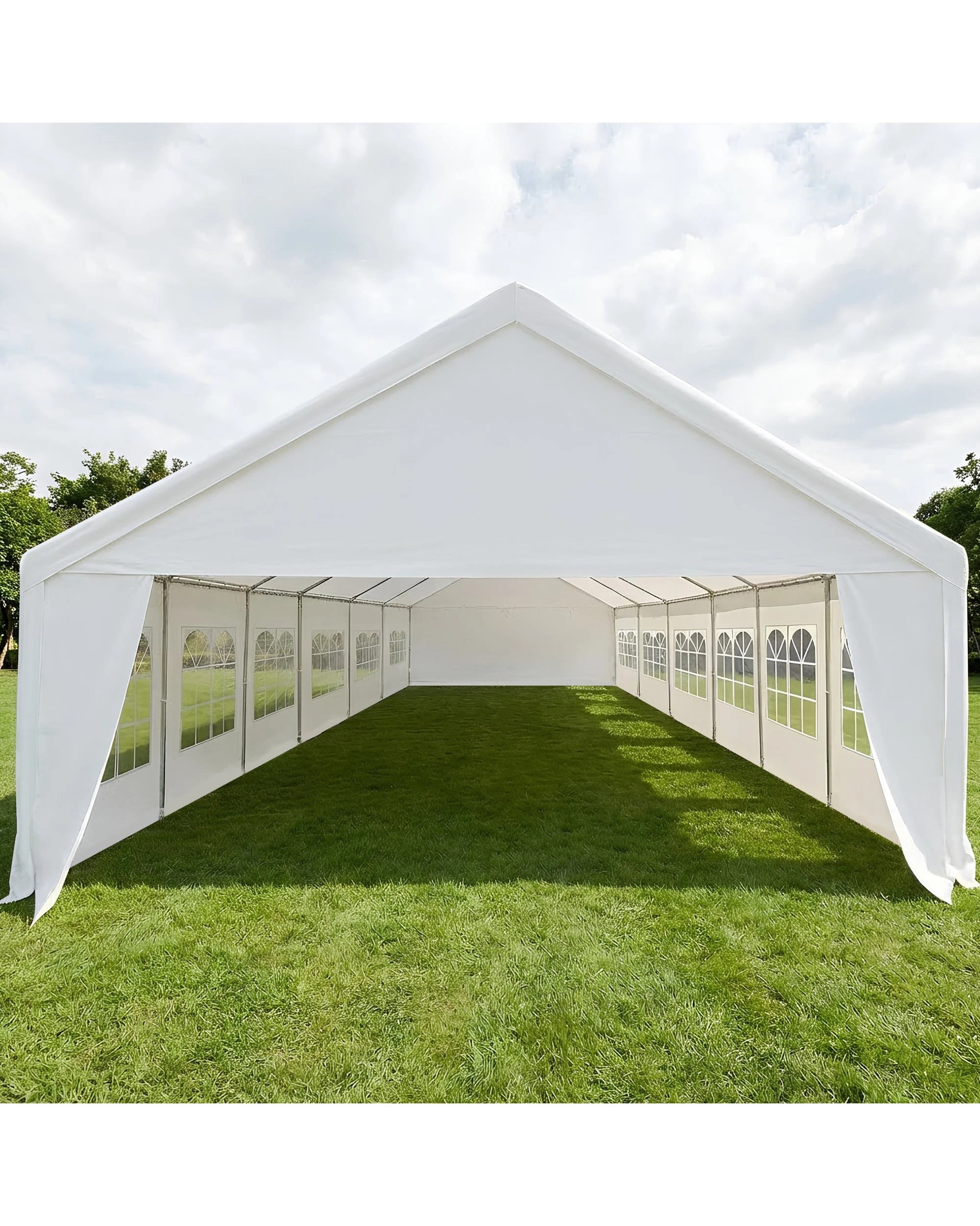4 Wallaroo 12m x 6m Outdoor Event Gazebo Party Tent Marquee Wedding Canopy Shade, 4 of 10