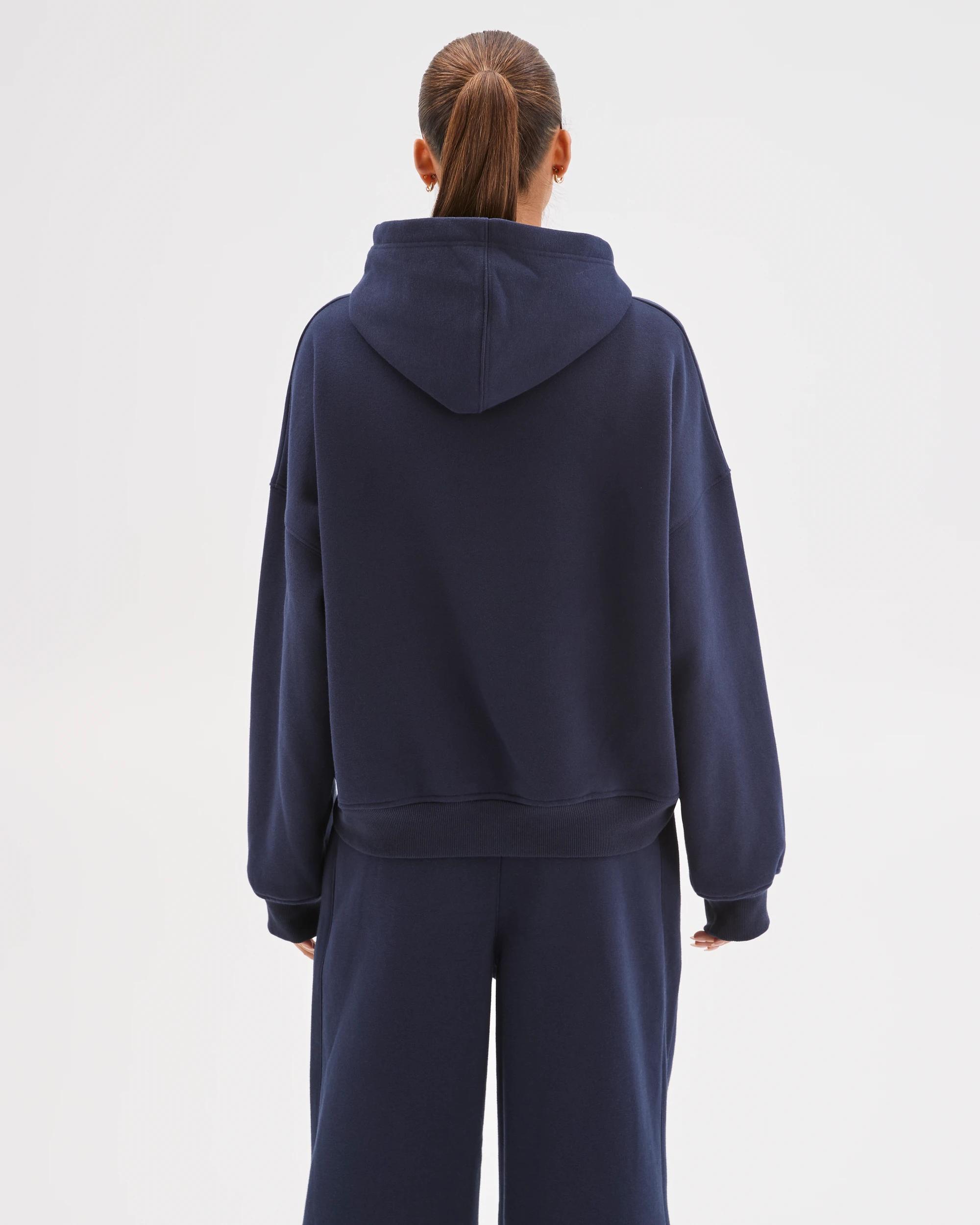 6 Lily Loves Australian Cotton Blend Hoodie DEEP NAVY, 6 of 6