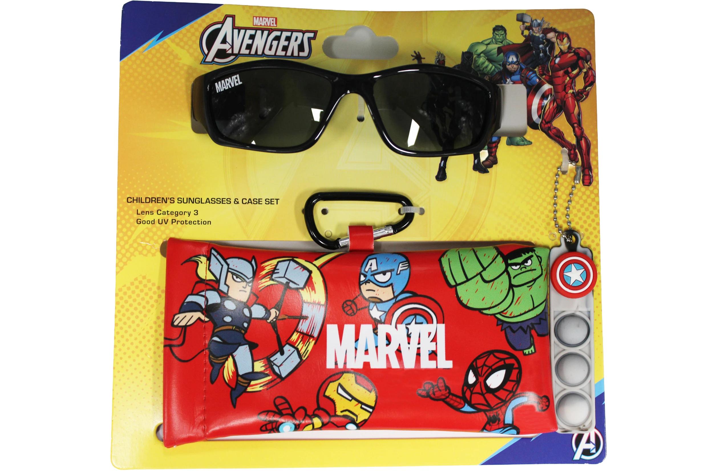 1 Marvel Avengers License Children's Sunglasses and Case Set Marvel, 1 of 8