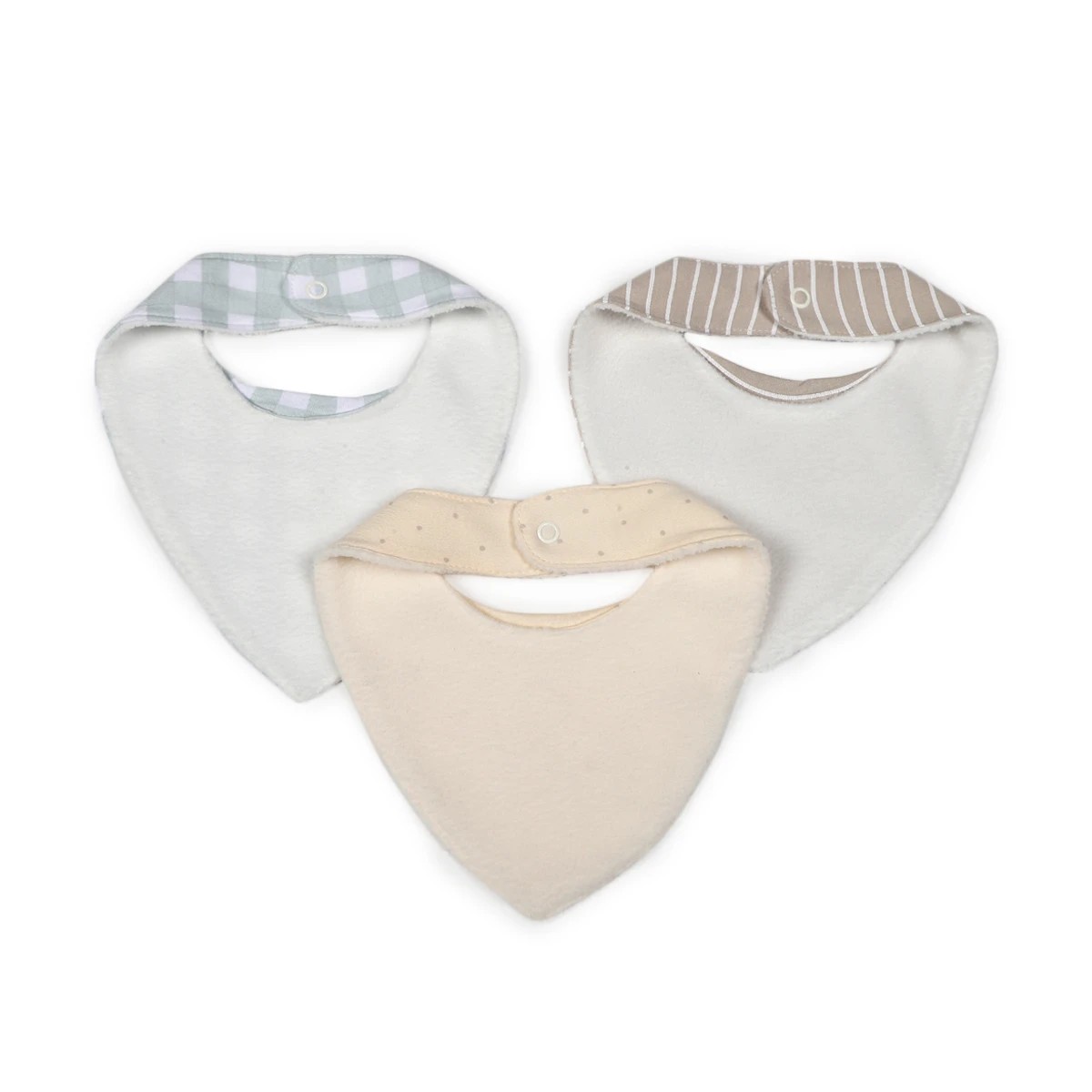 2 3 Pack Bandana Bibs - Gingham, 2 of 5