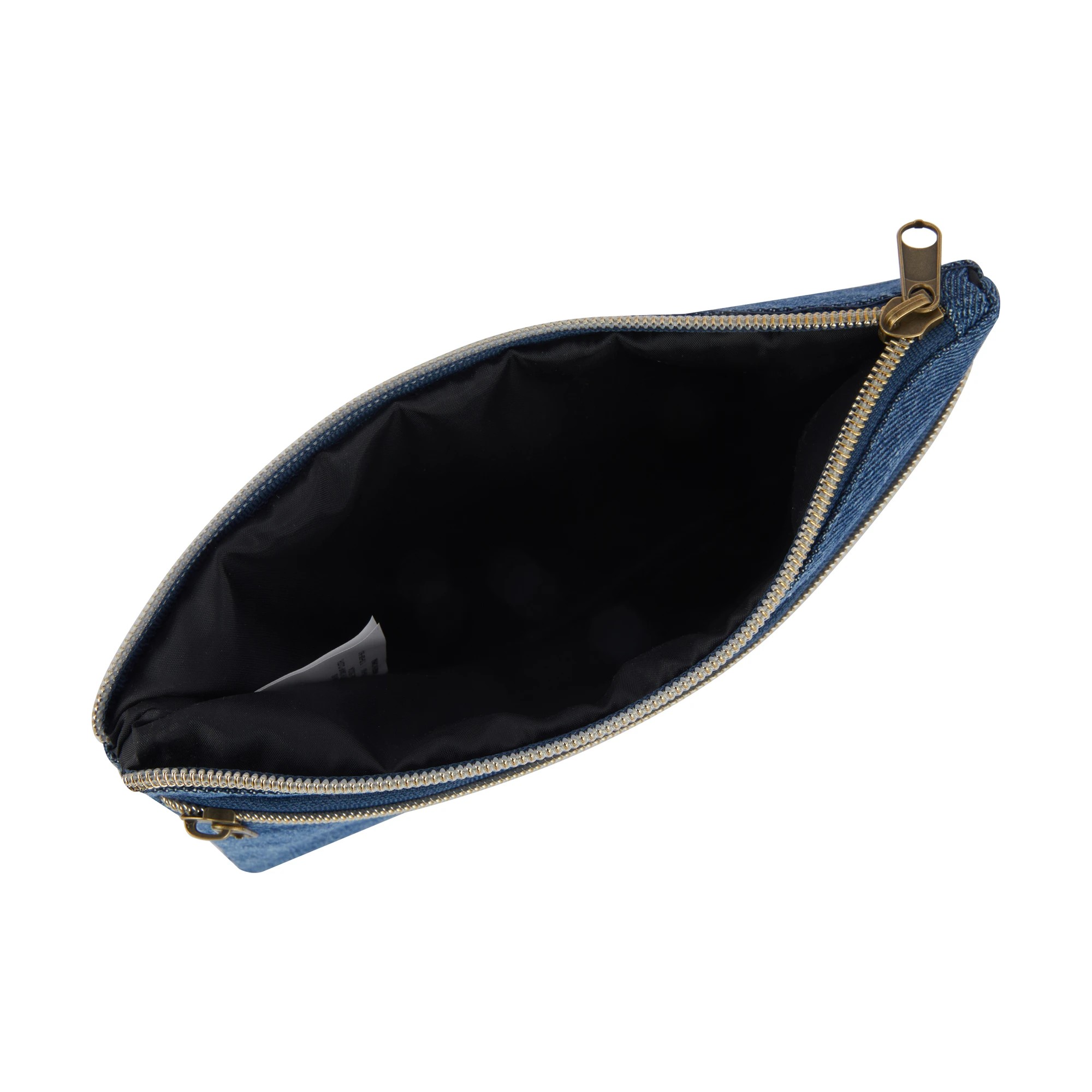 4 Denim Twin Zip Pencil Case, 4 of 6