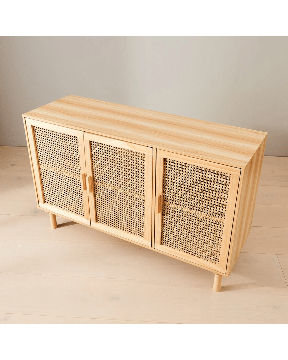 3 Rattan Sideboard with Adjustable Shelves, 3 of 9