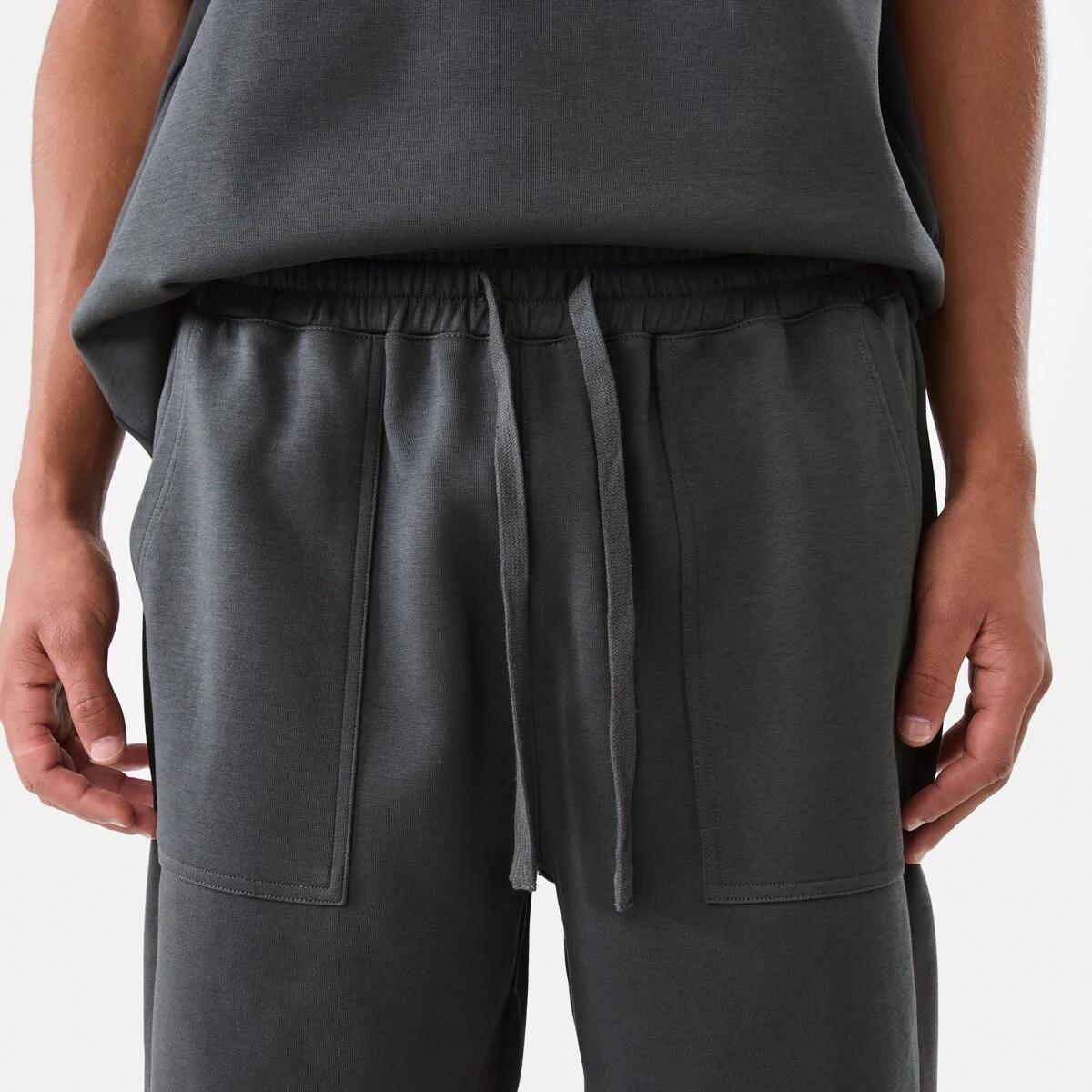 5 Elastic Waist Interlock Knit Shorts VOLCANIC ROCK, 5 of 7