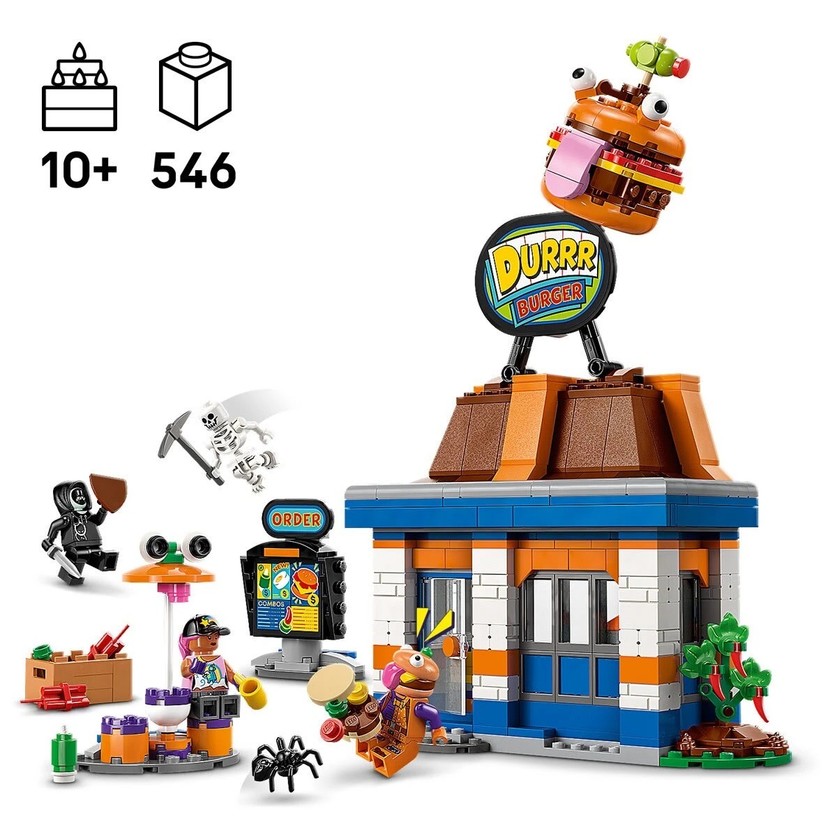 9 LEGO Fortnite Durrr Burger Restaurant 77076, 9 of 10
