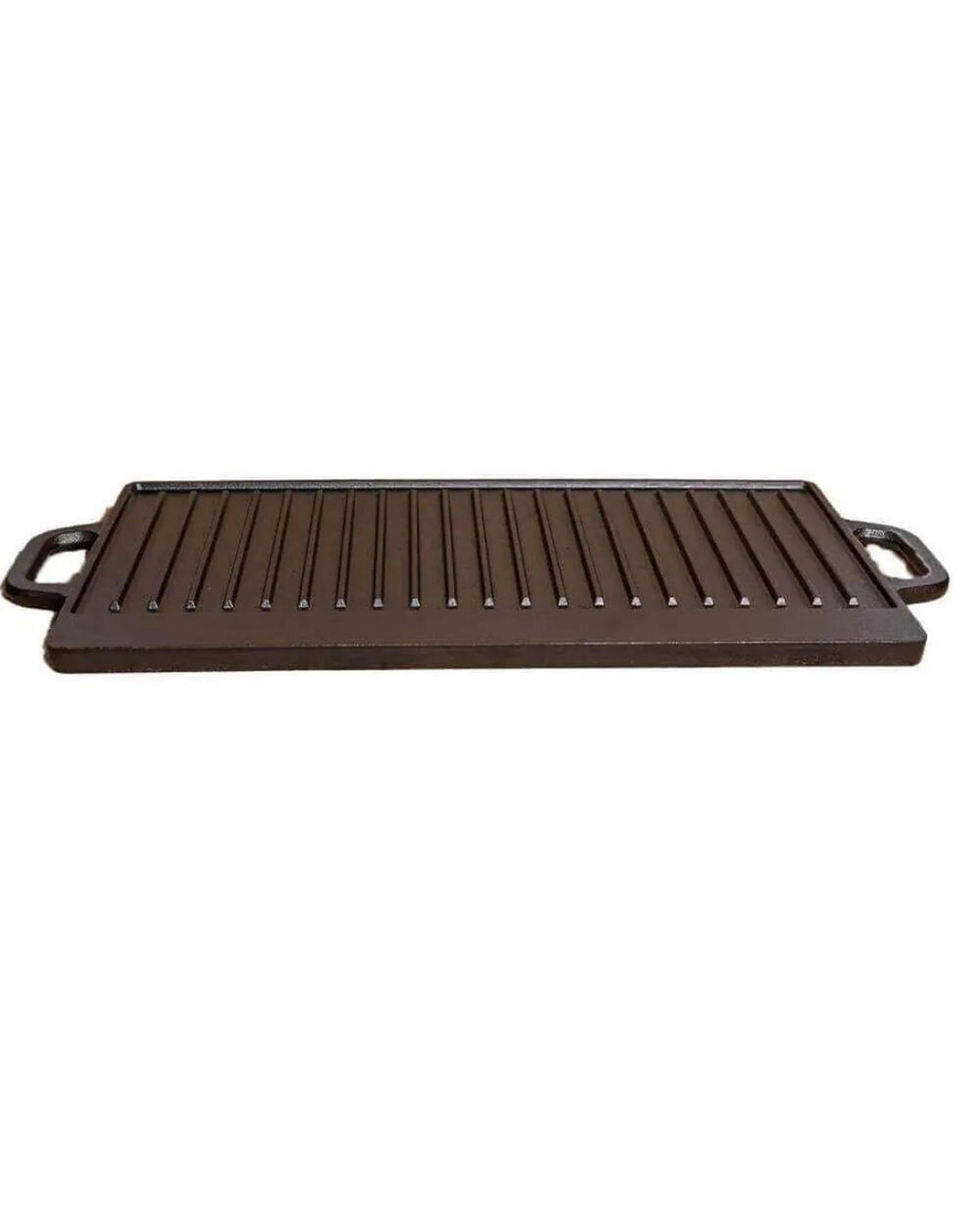 2 Flaming Coals Cast Iron Griddle Hotplate 50cm x 25cm, 2 of 6